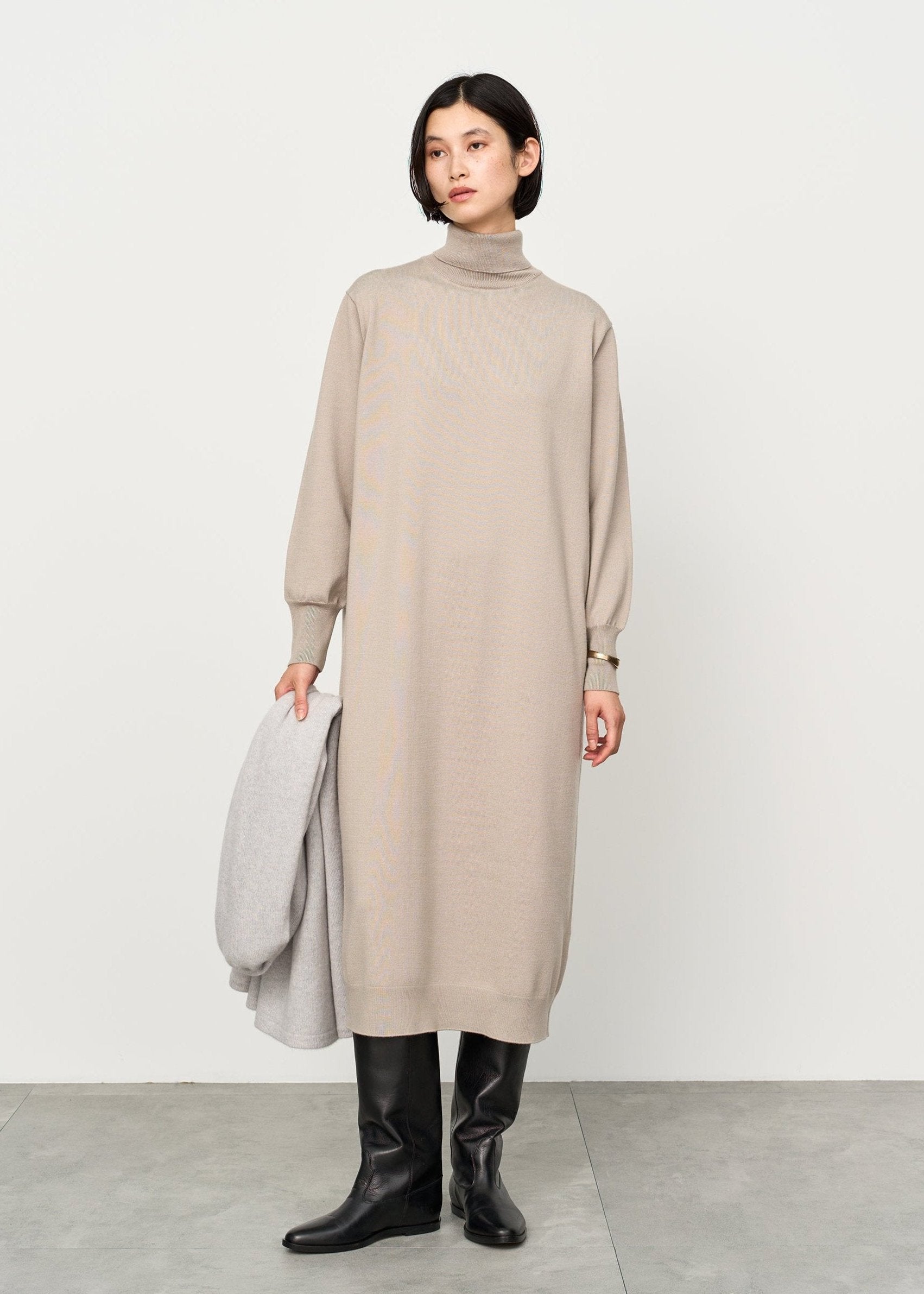 Worsted Wool Knitted Dress main image 1