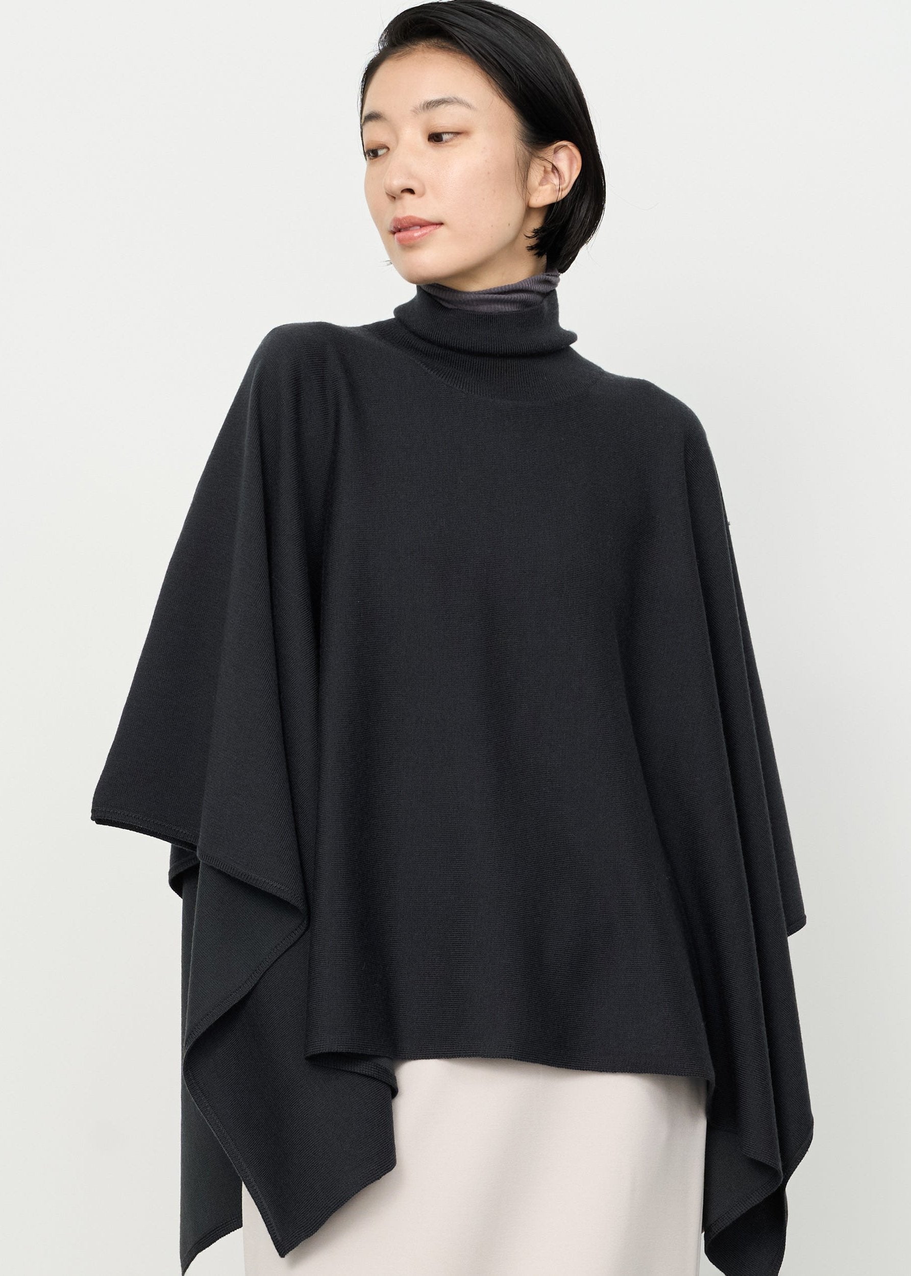 Wool-Blend 2WAY Cape