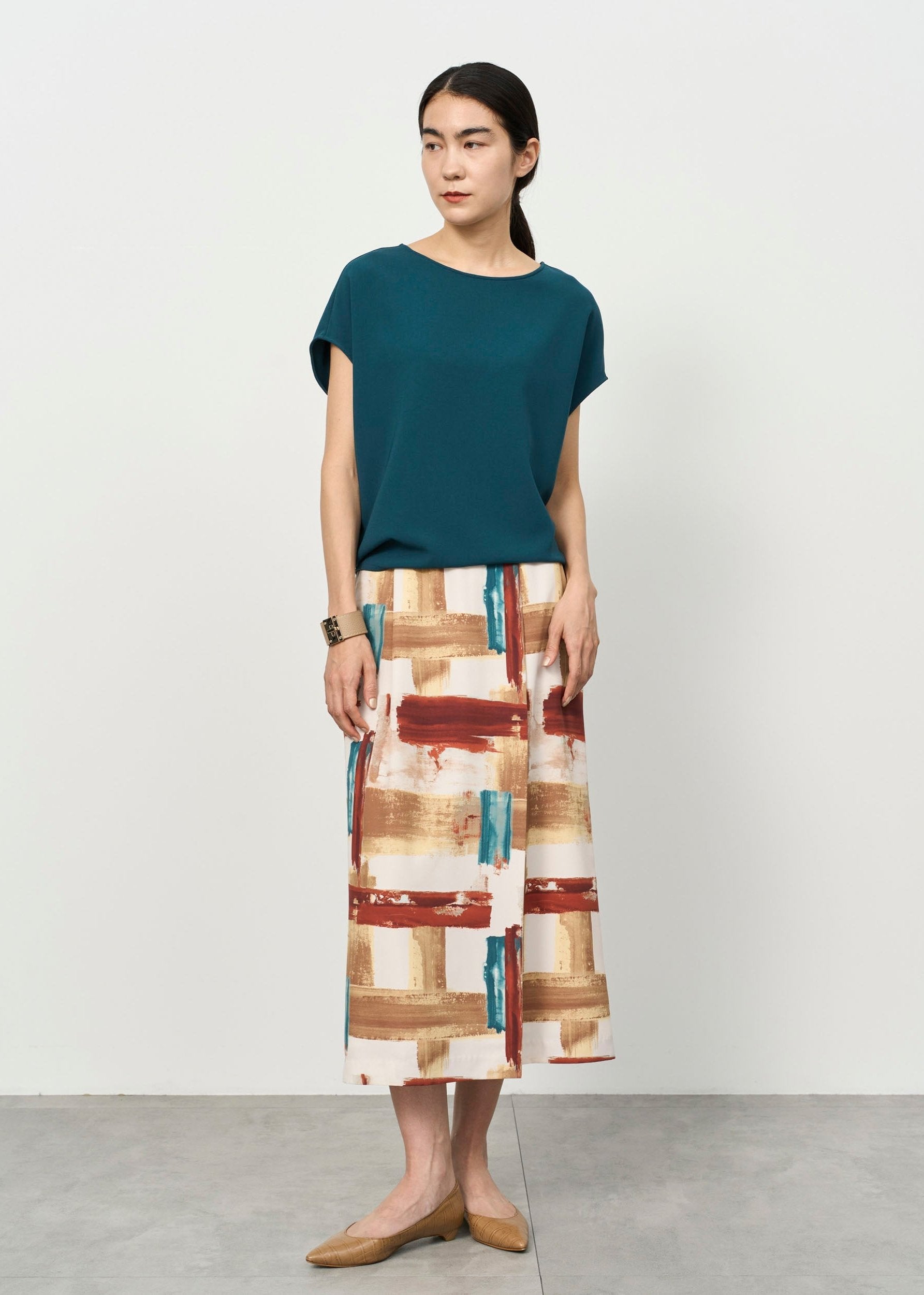 Model:5'7"/172cm
<br>Size:S
