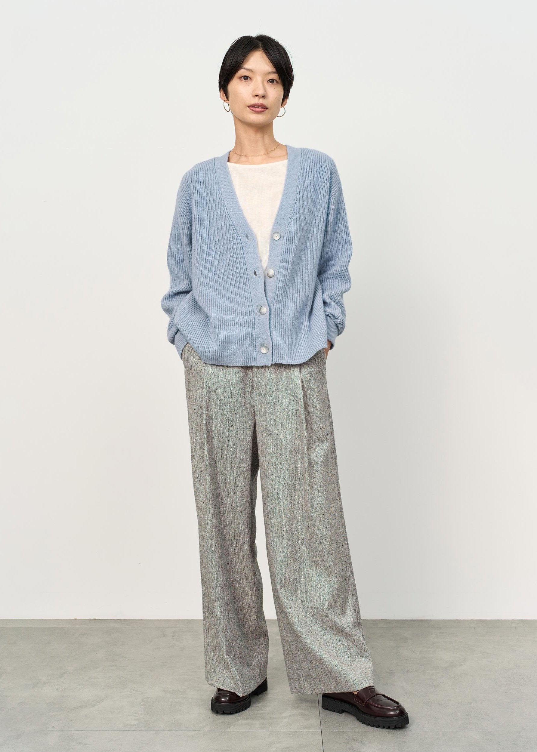 Model:5'7"/170cm
<br>Size:L