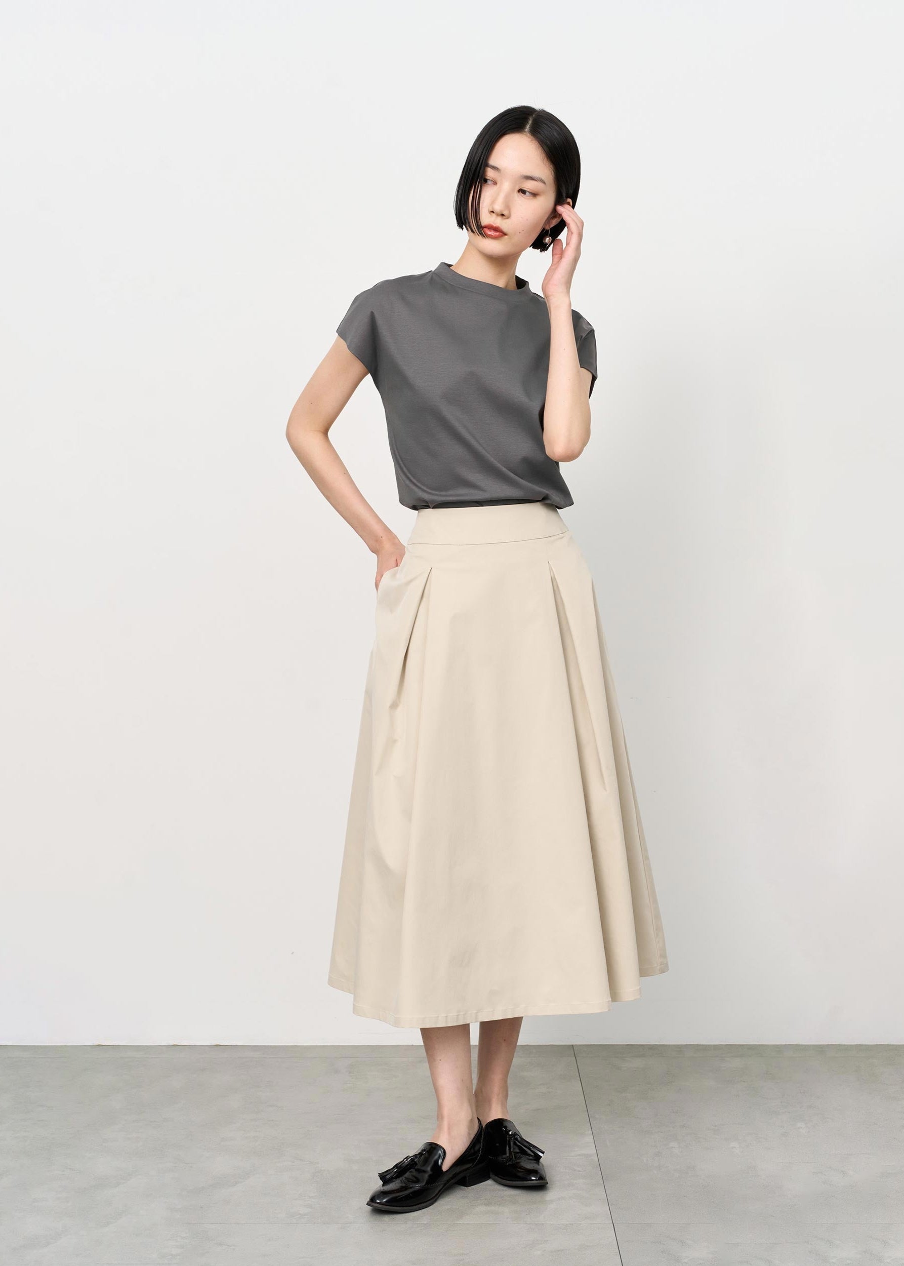 Model:5'8"/173cm
<br>Size:M