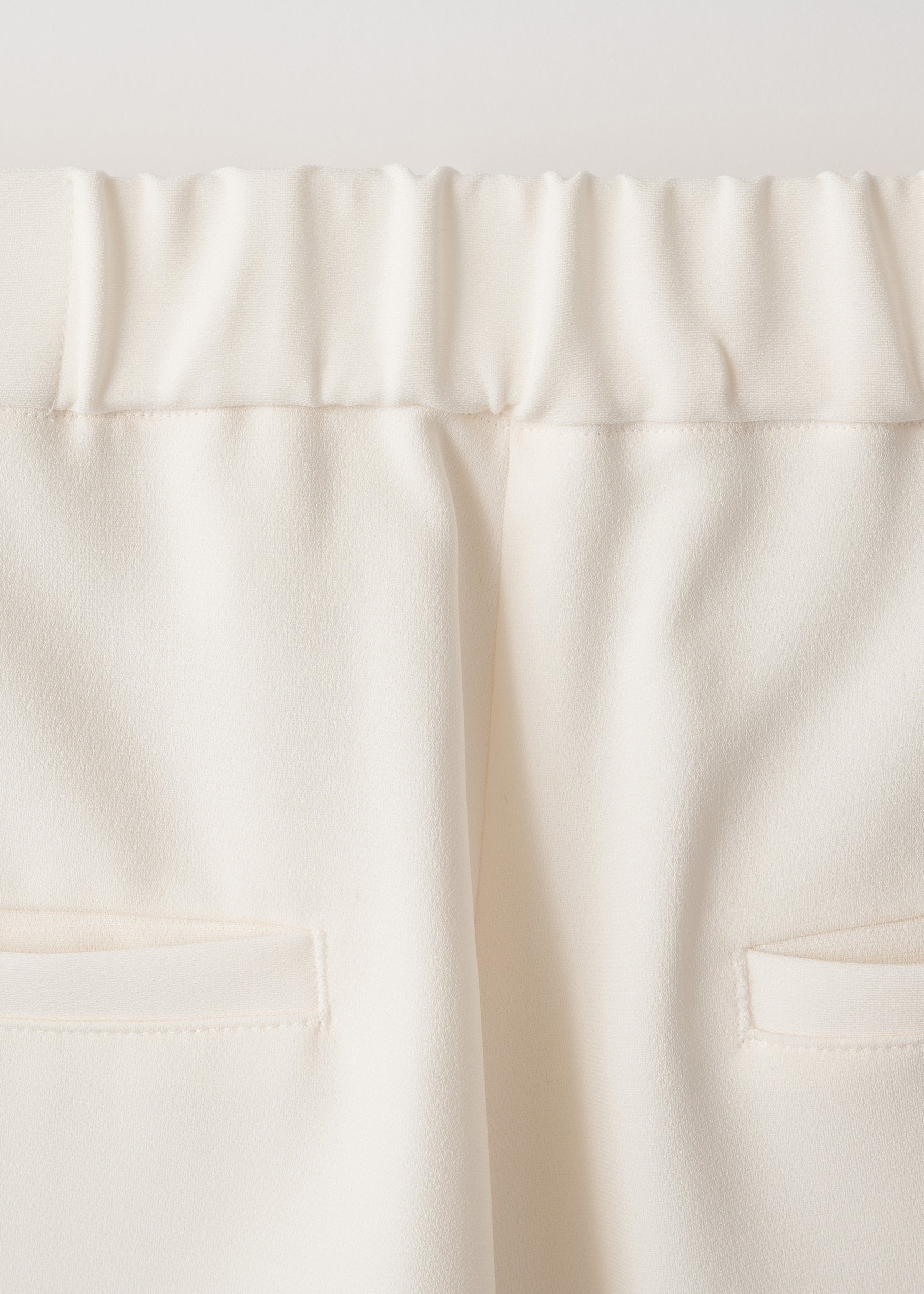 中線壓褶錐形褲