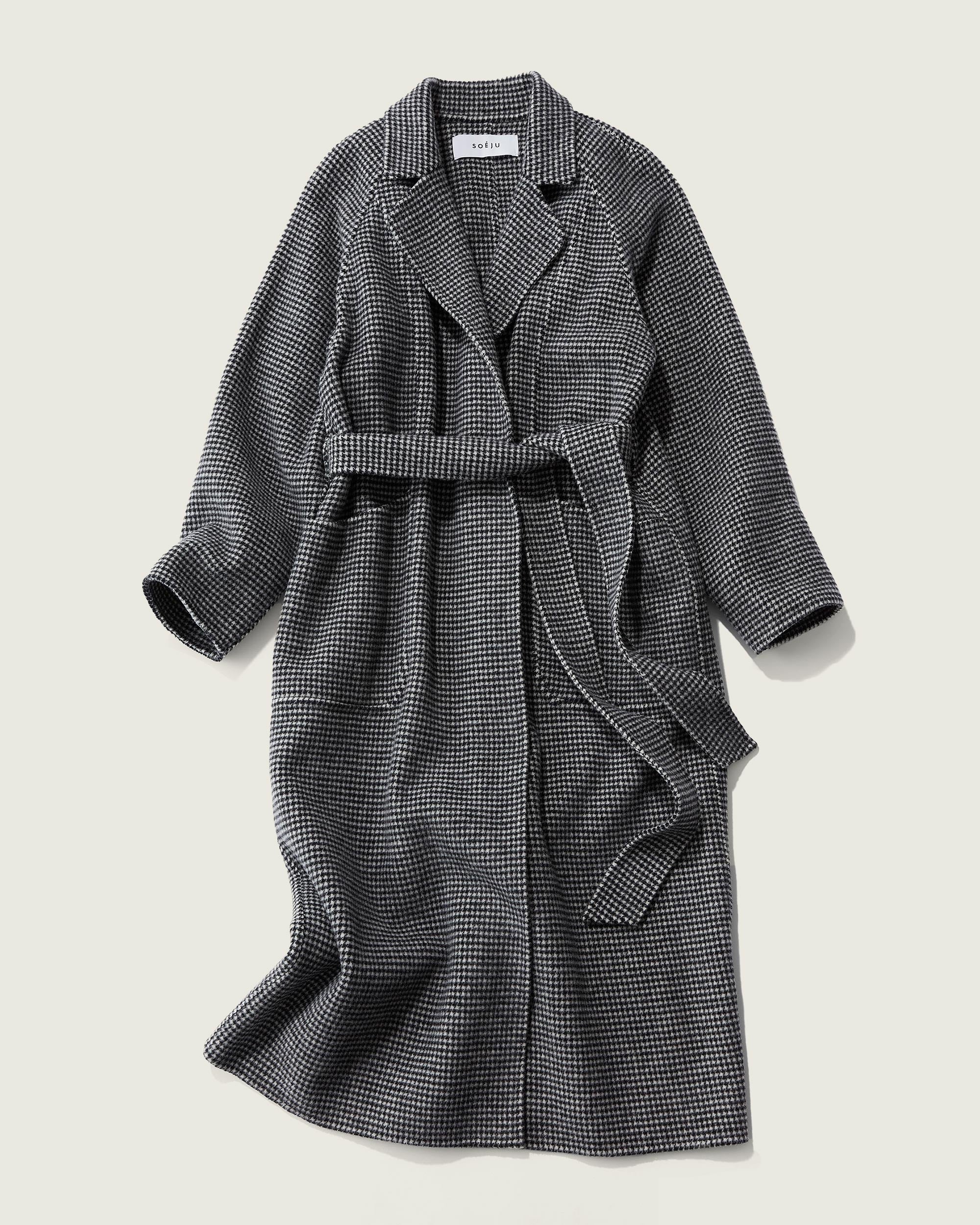 Double-faced Wool Robe Coat