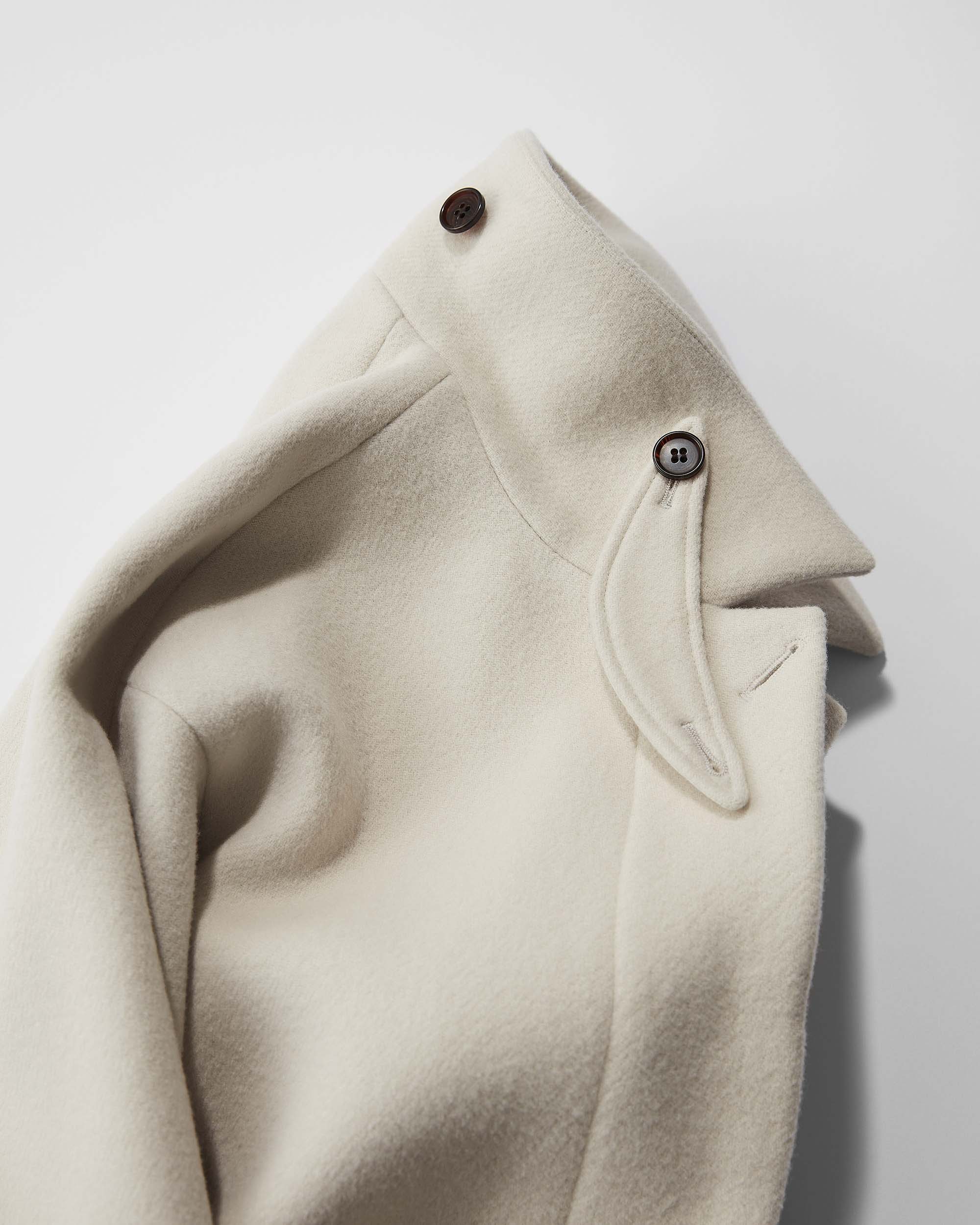 Wool Soutien Collar Coat