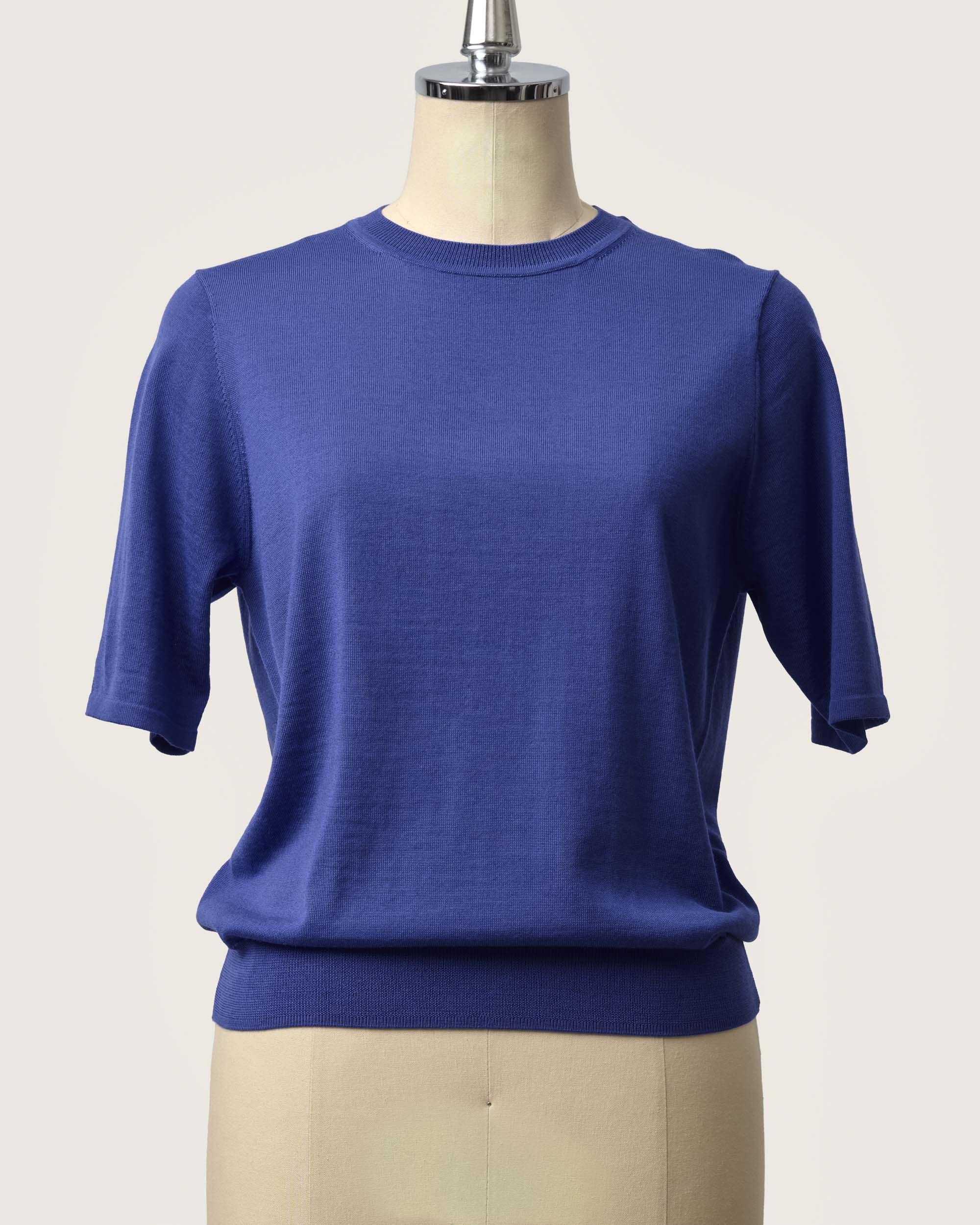 High Gauge Wool Half Sleeve Pullover