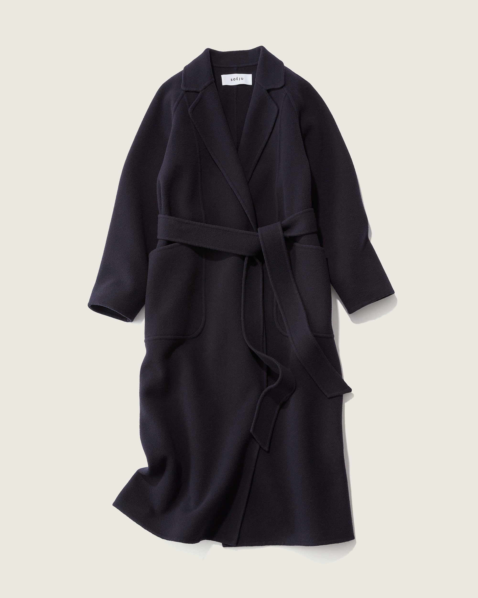 Double-faced Wool Robe Coat