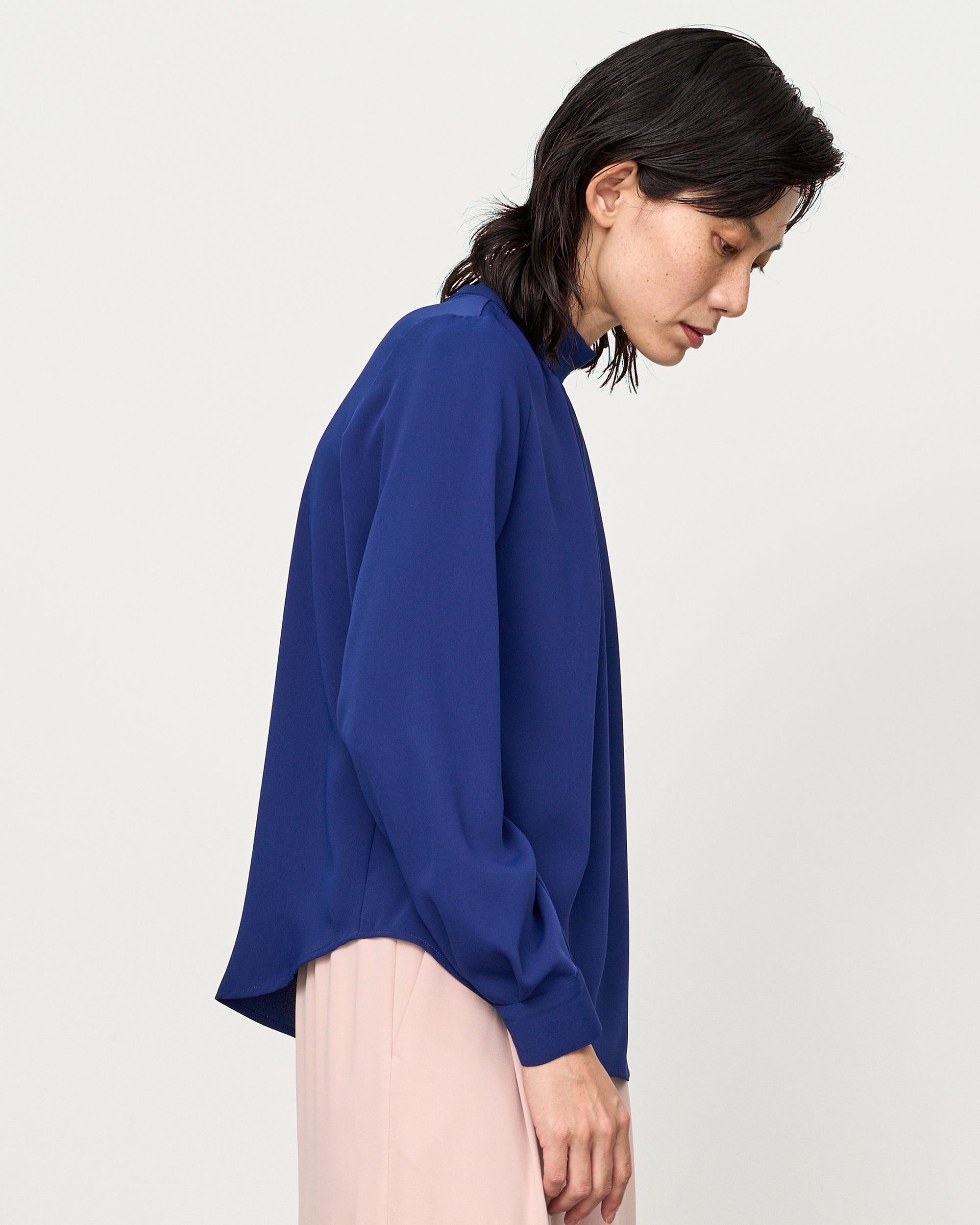 Satin Back-ribboned Blouse