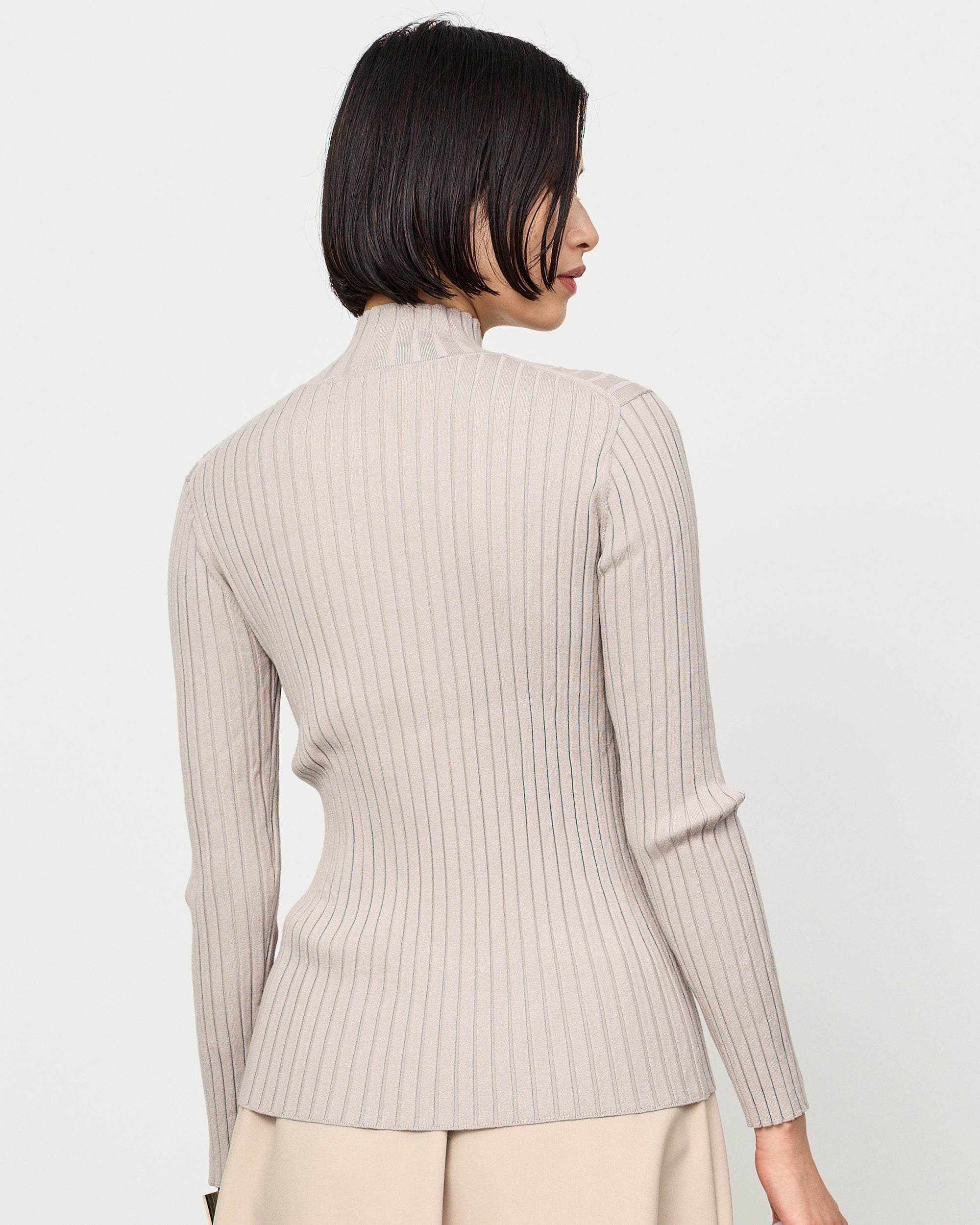 Wide Rib Turtleneck