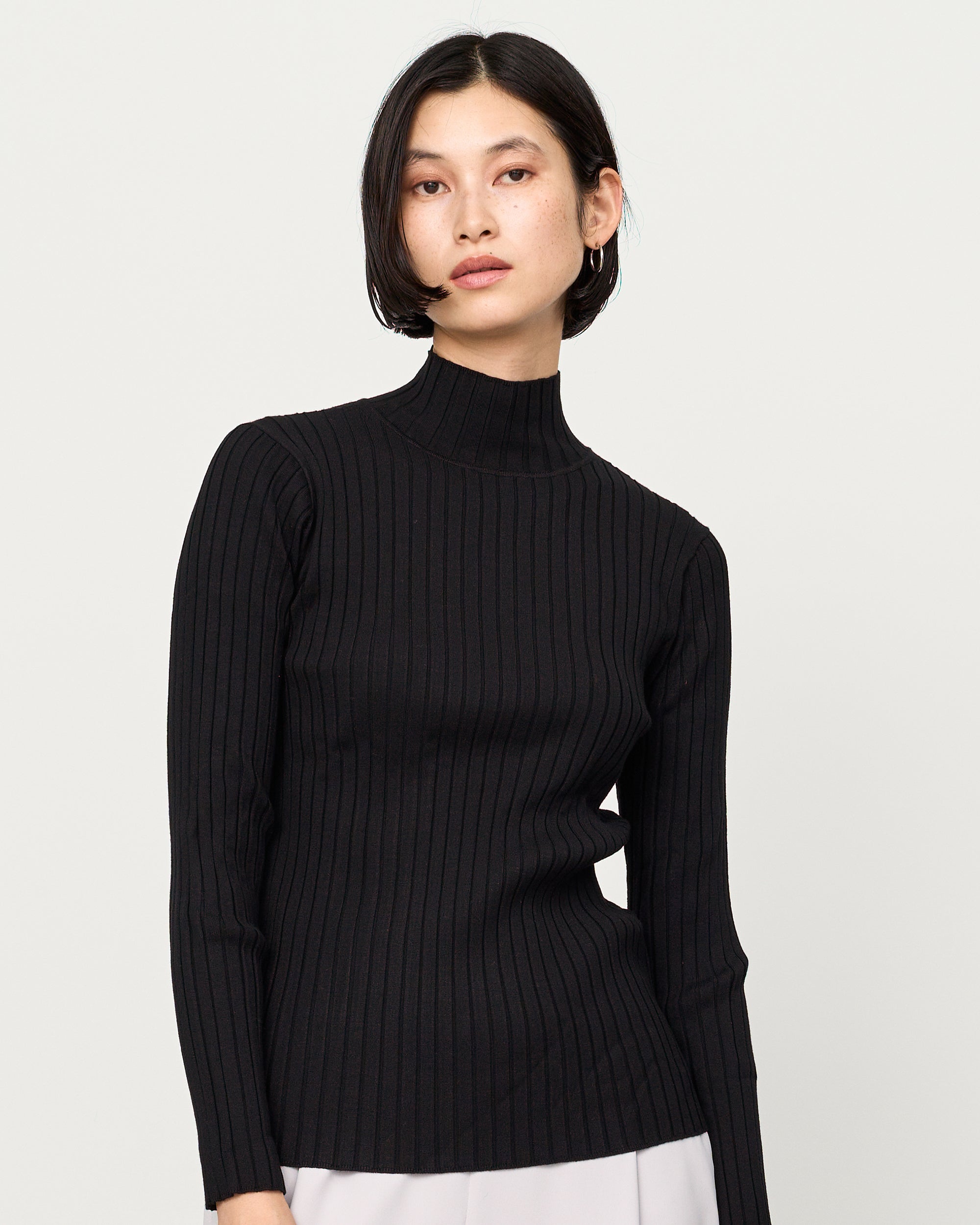 Wide Rib Turtleneck