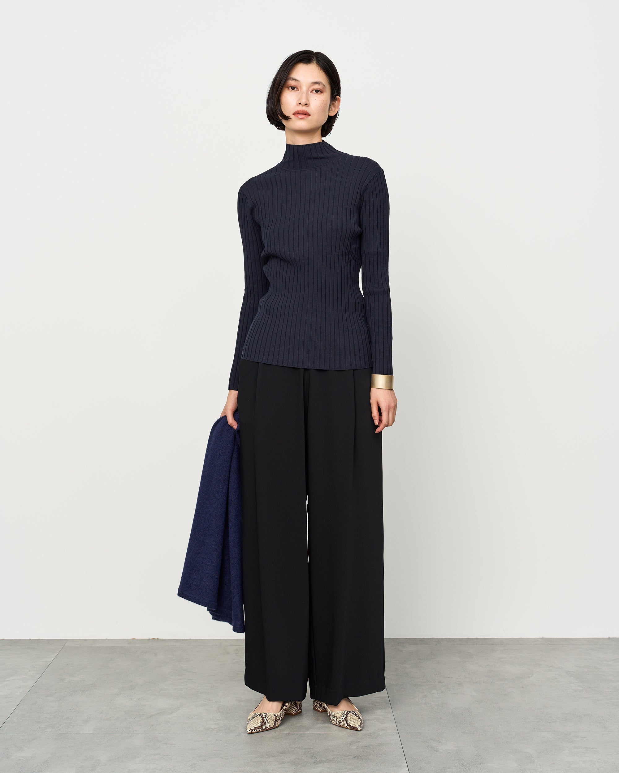 Wide Rib Turtleneck