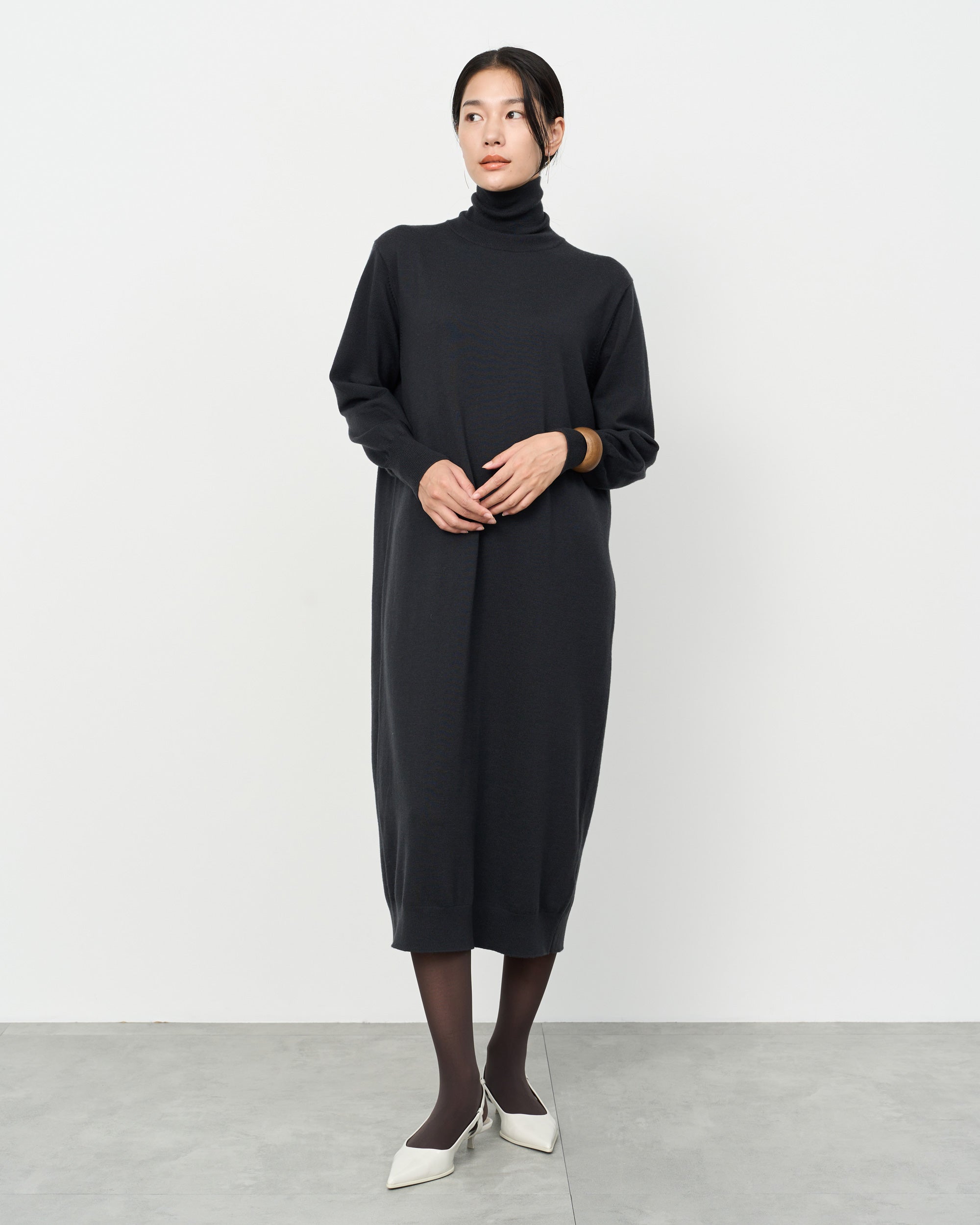 Wool-Blend Knit Dress