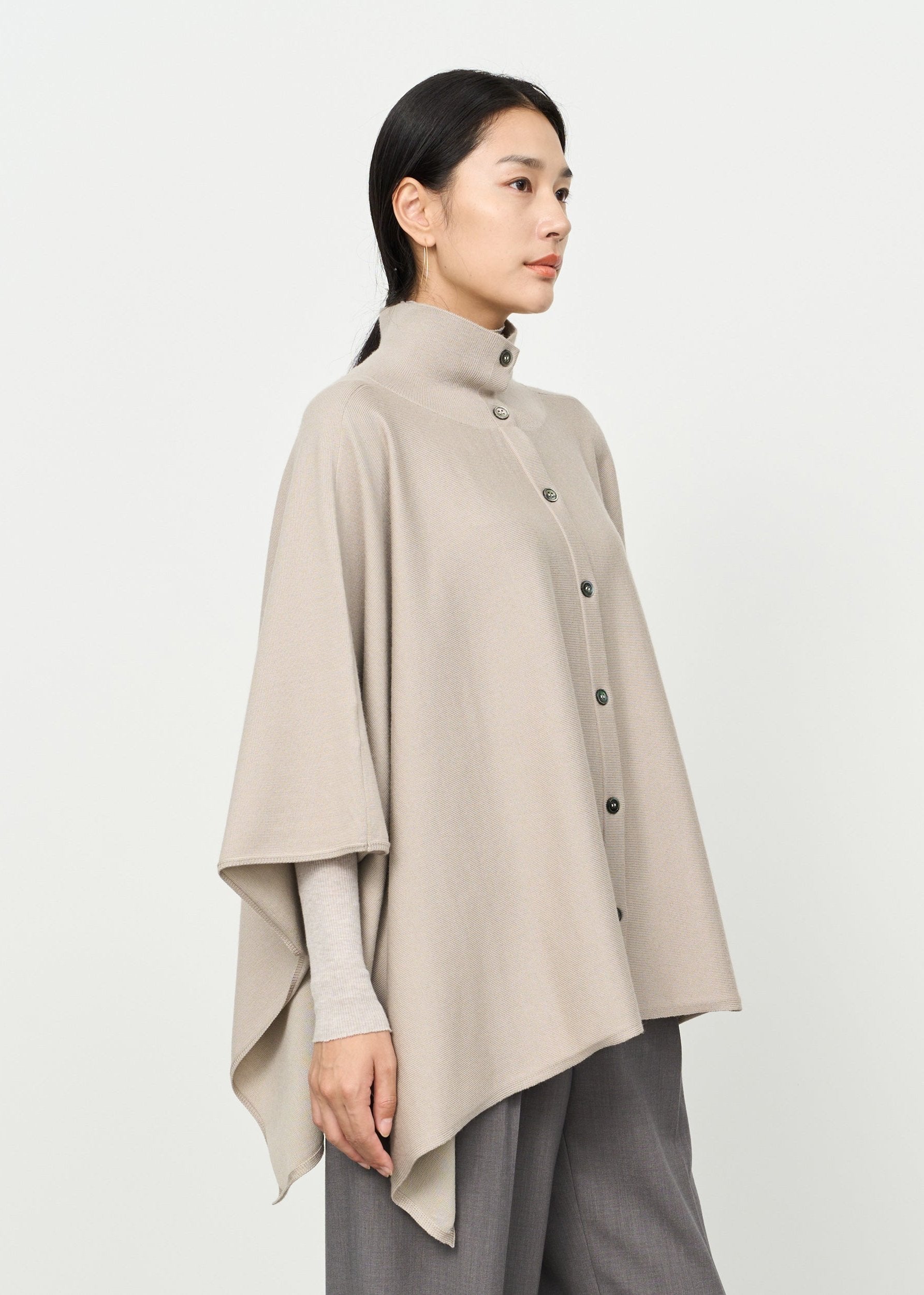 Wool-Blend 2WAY Cape