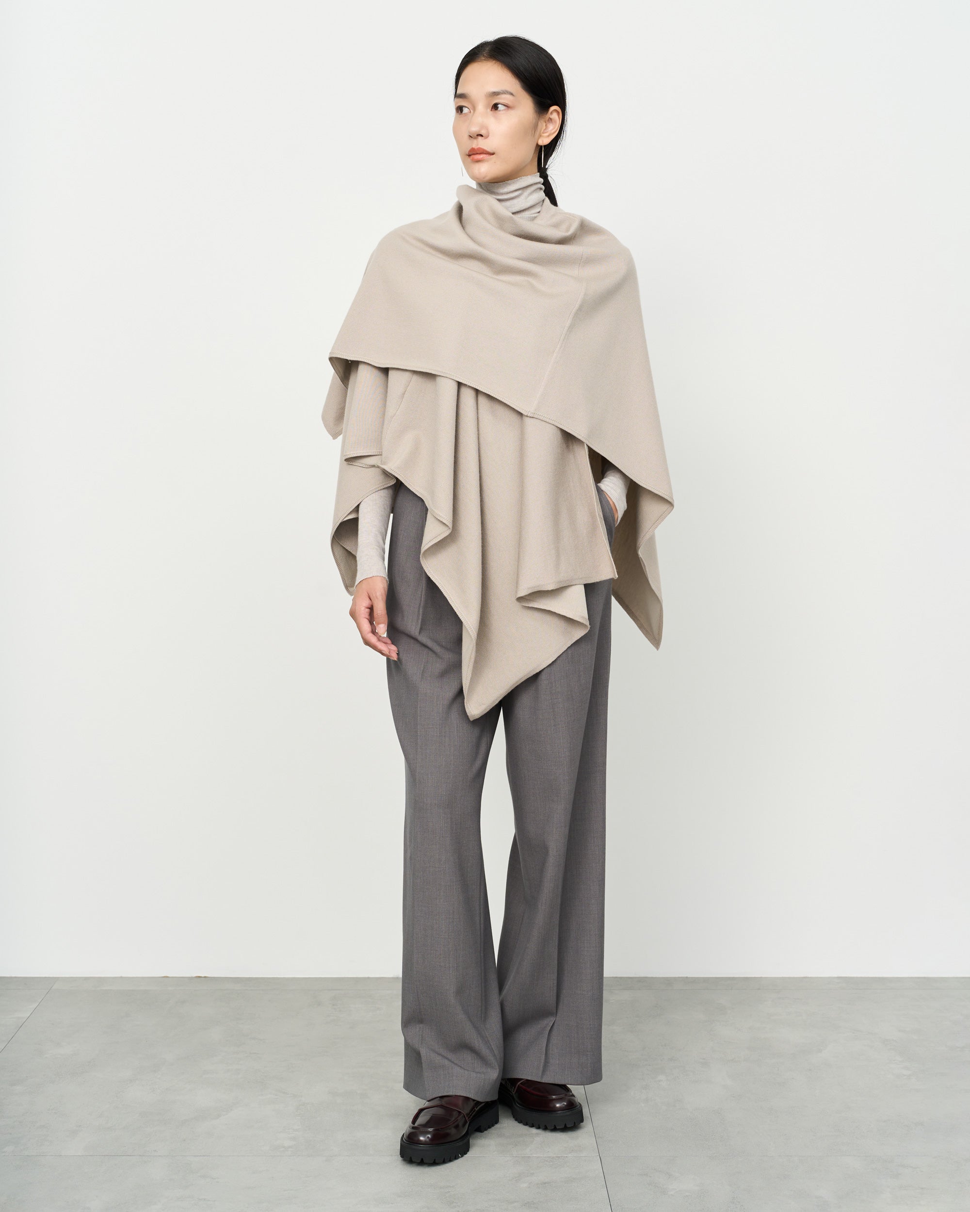 Wool-Blend 2WAY Cape