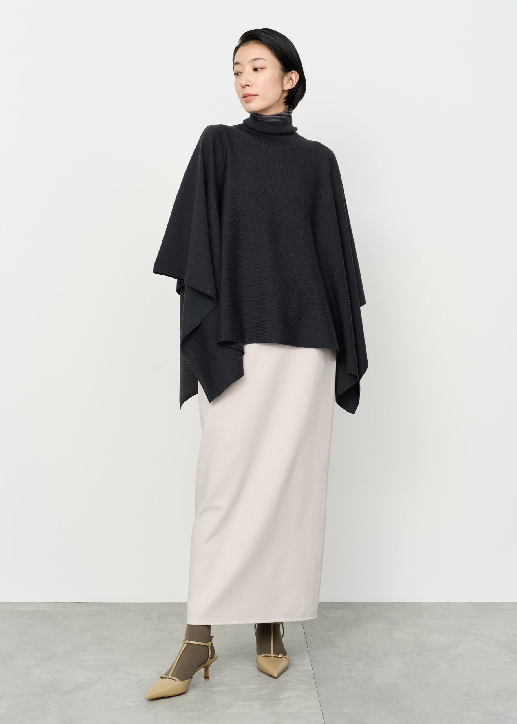 Wool-Blend 2WAY Cape