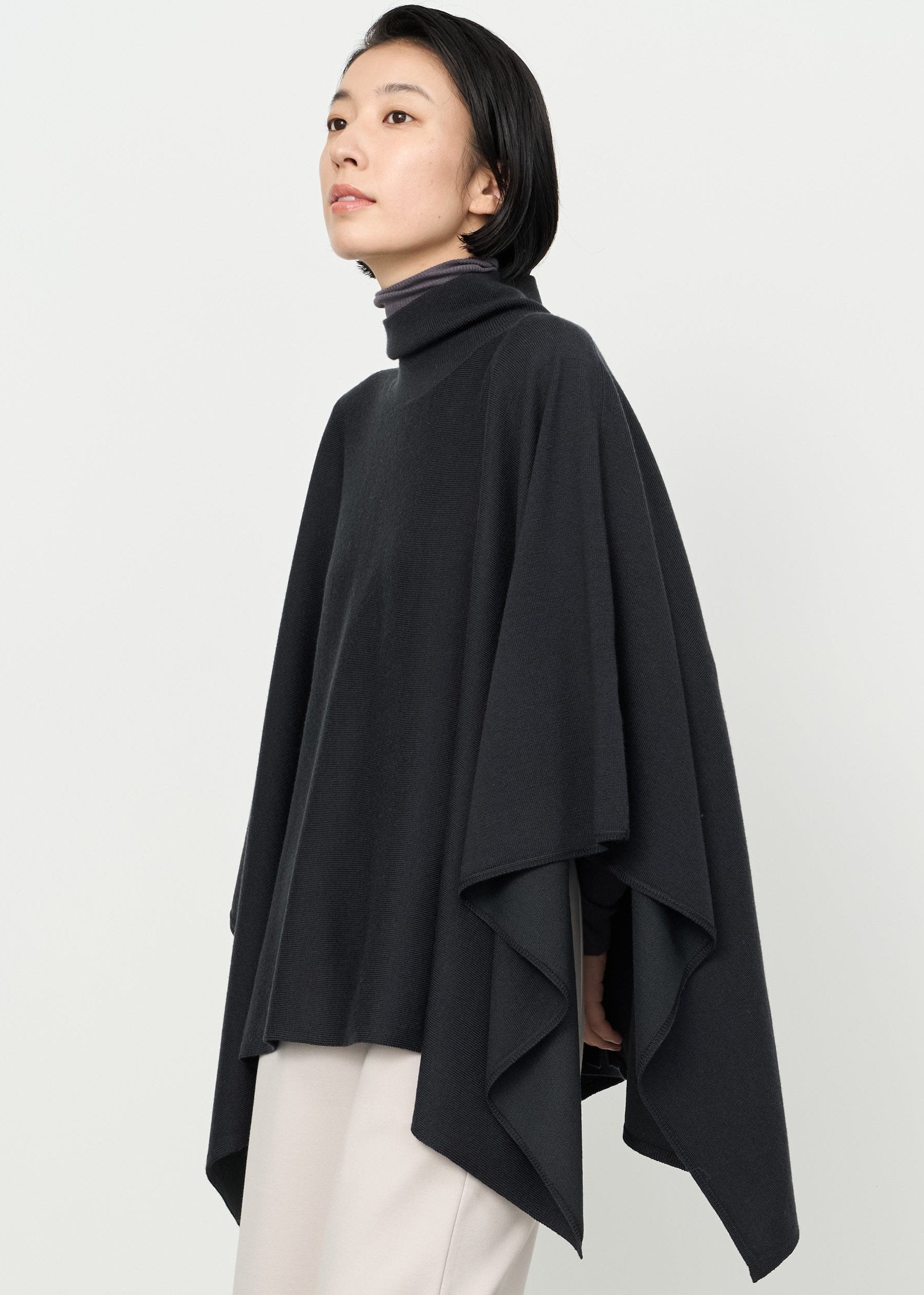 Wool-Blend 2WAY Cape