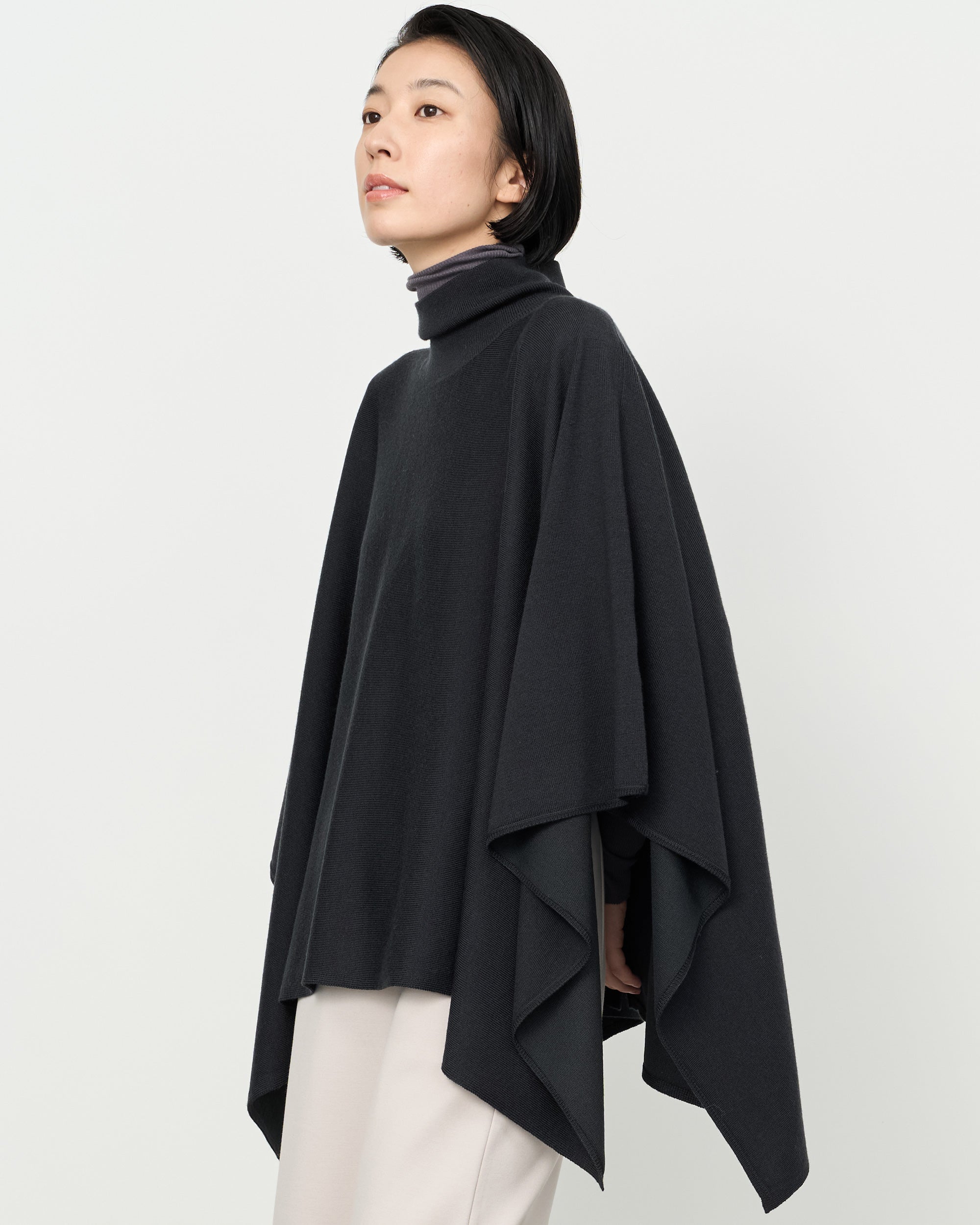 Wool-Blend 2WAY Cape