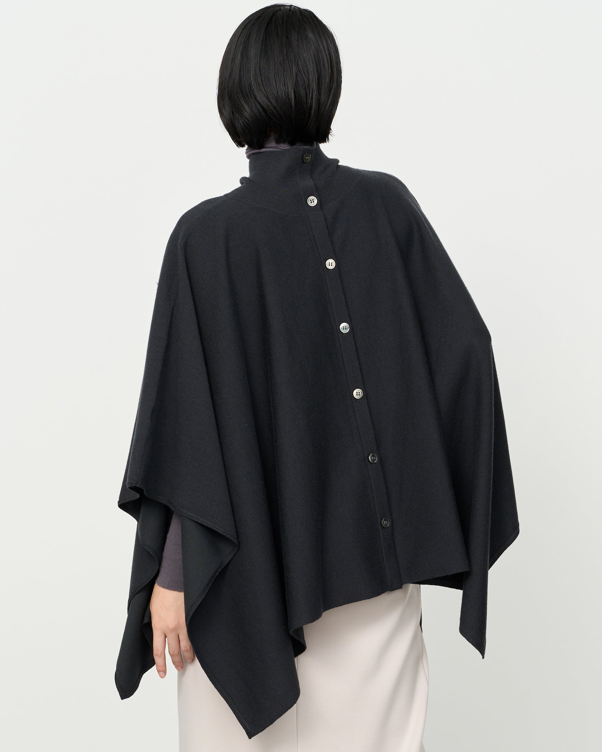 Wool-Blend 2WAY Cape