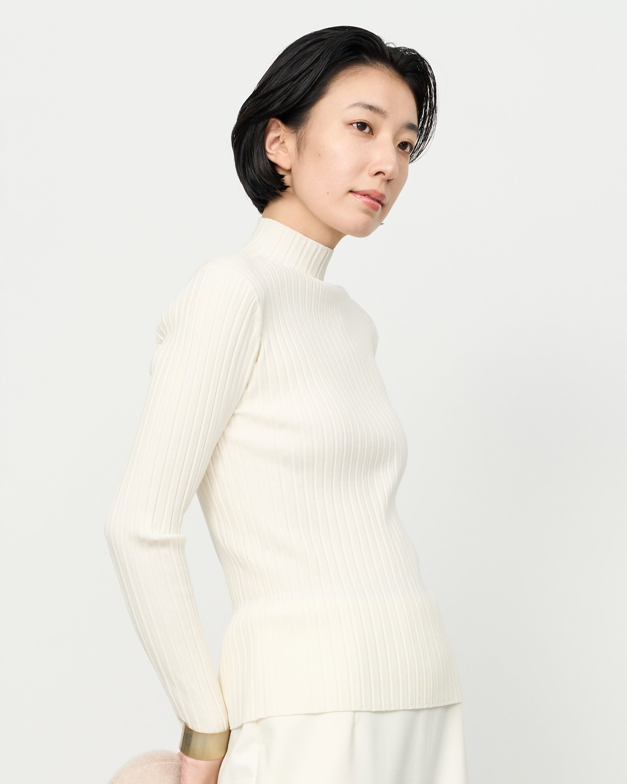 Wide Rib Turtleneck