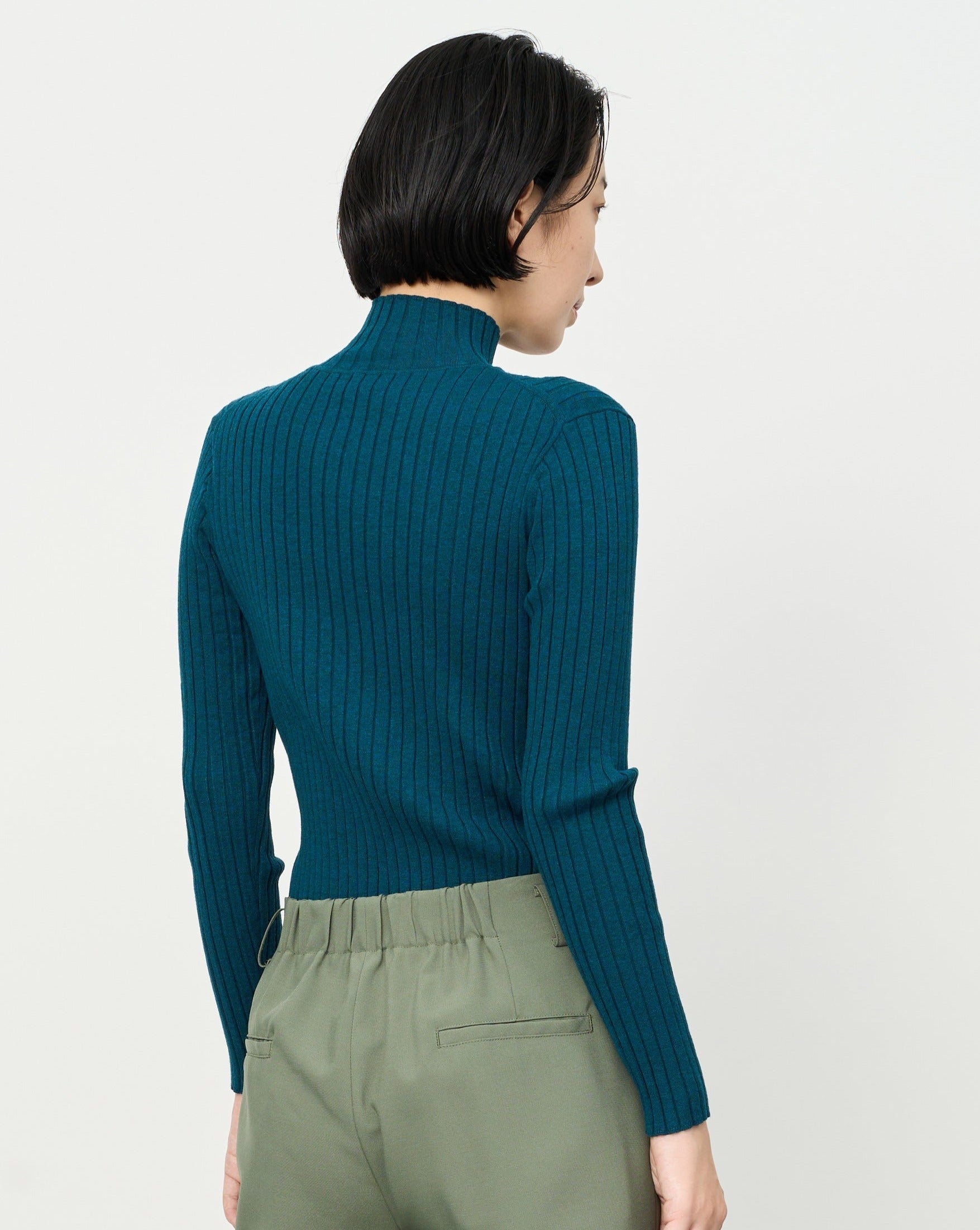 Wide Rib Turtleneck