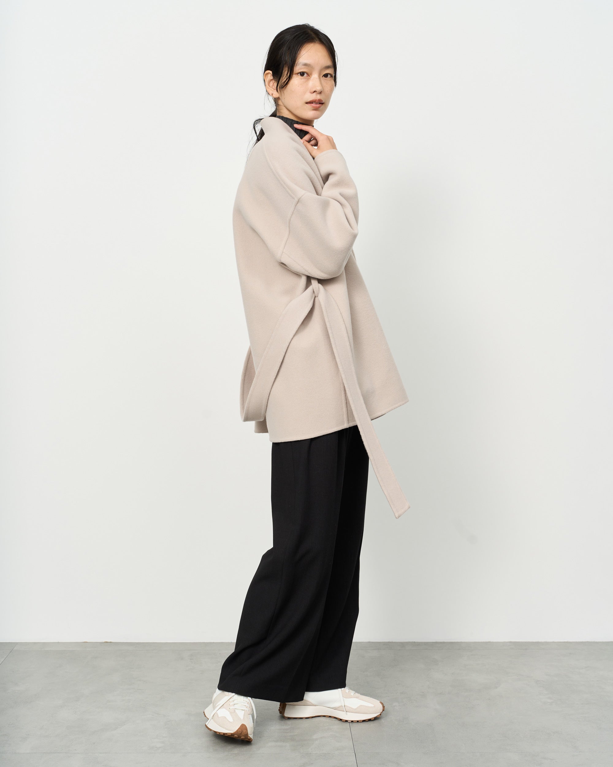 Double-faced Wool Midi Coat