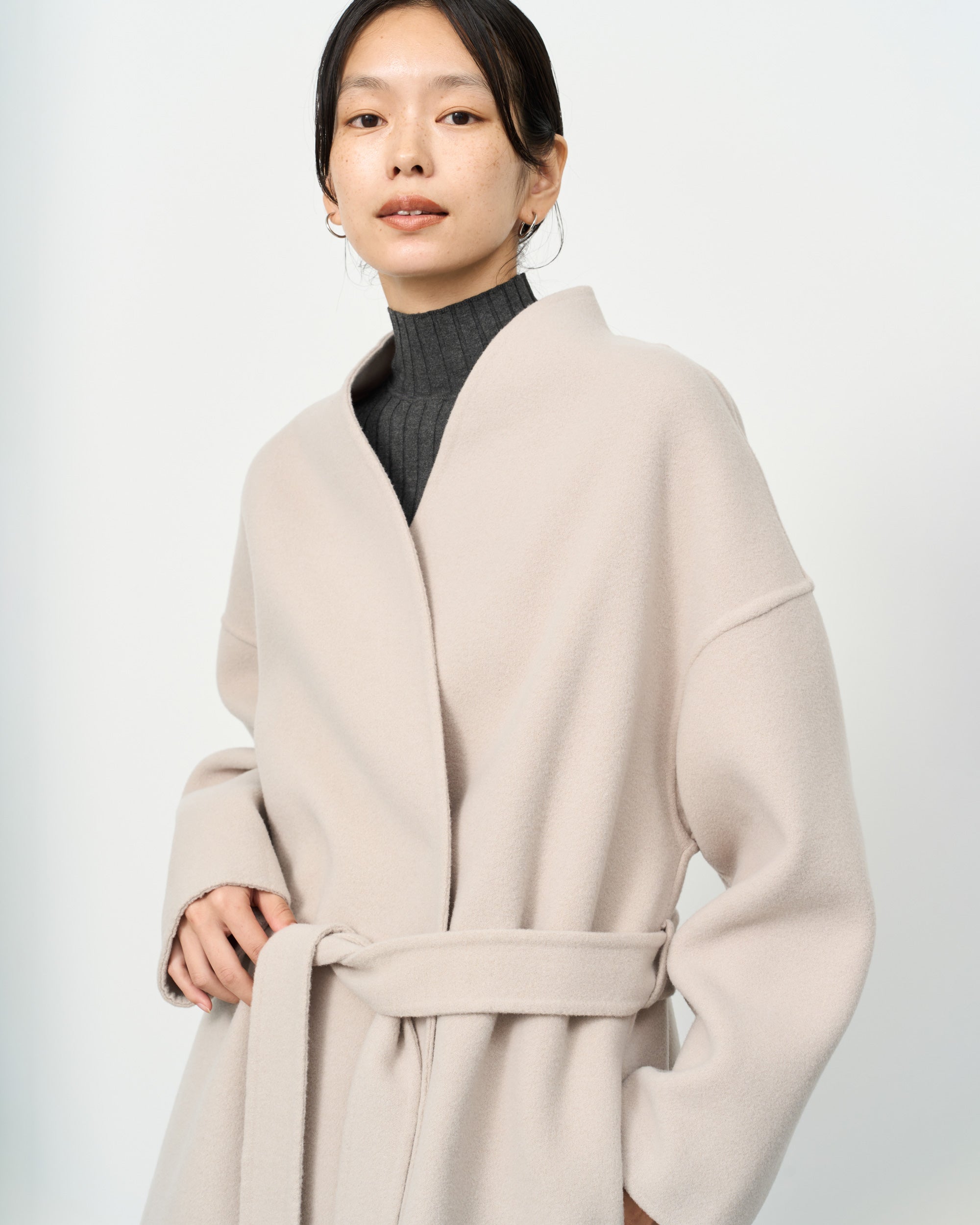 Double-faced Wool Midi Coat