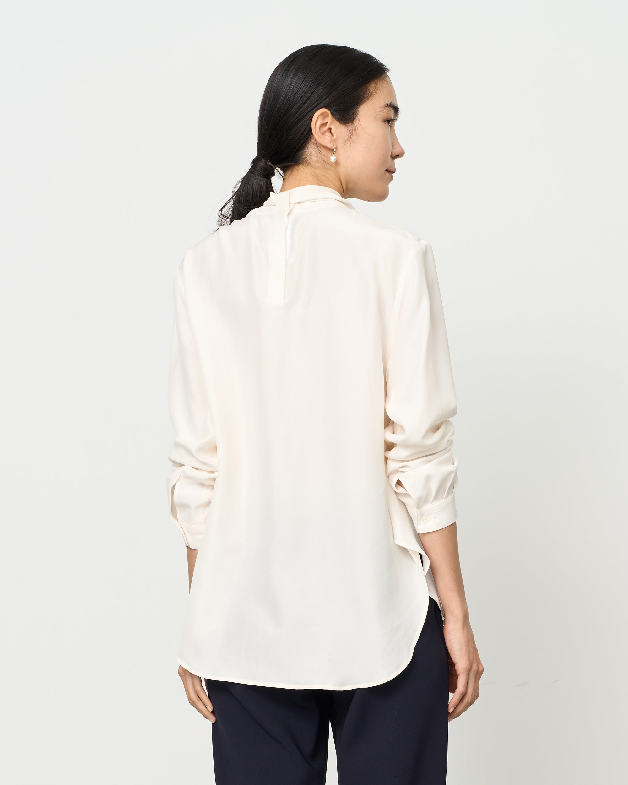 Silk Bow-tie Blouse