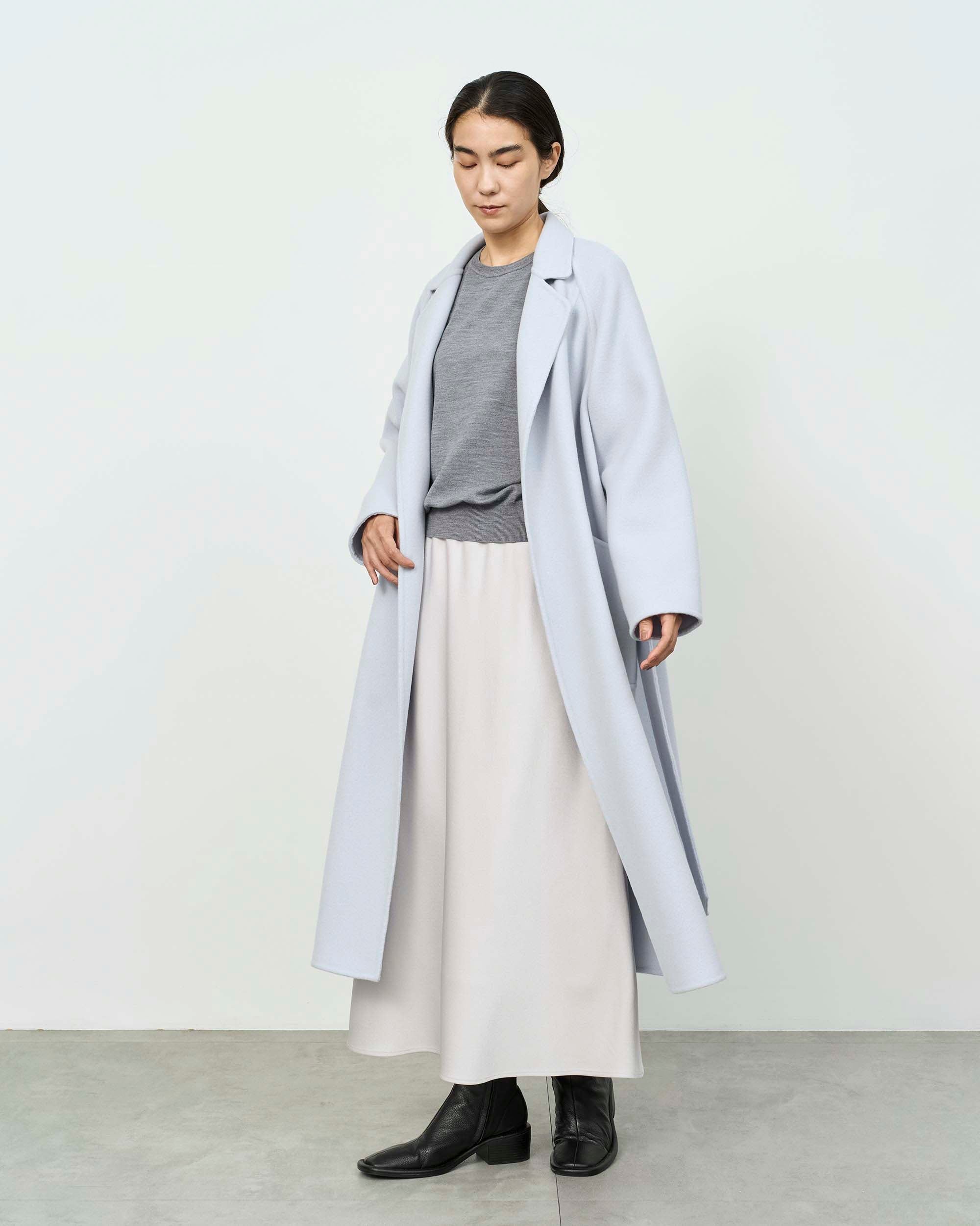 Double-faced Wool Robe Coat