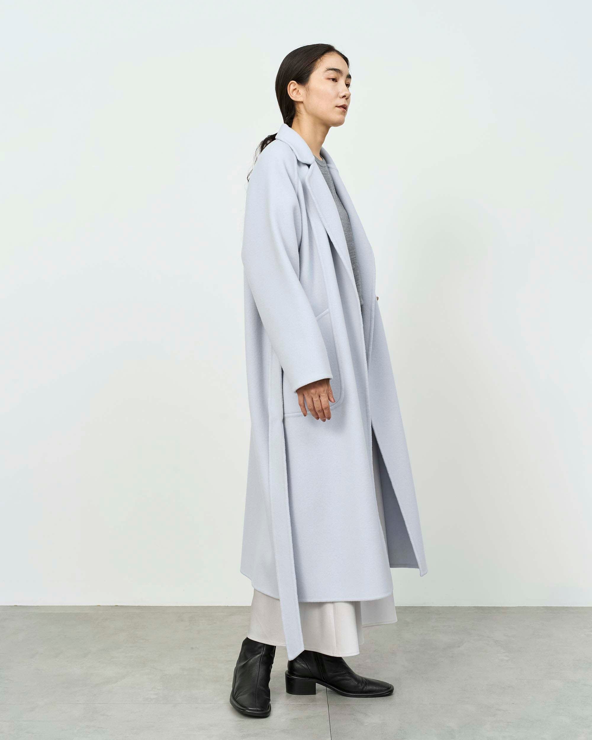 Double-faced Wool Robe Coat