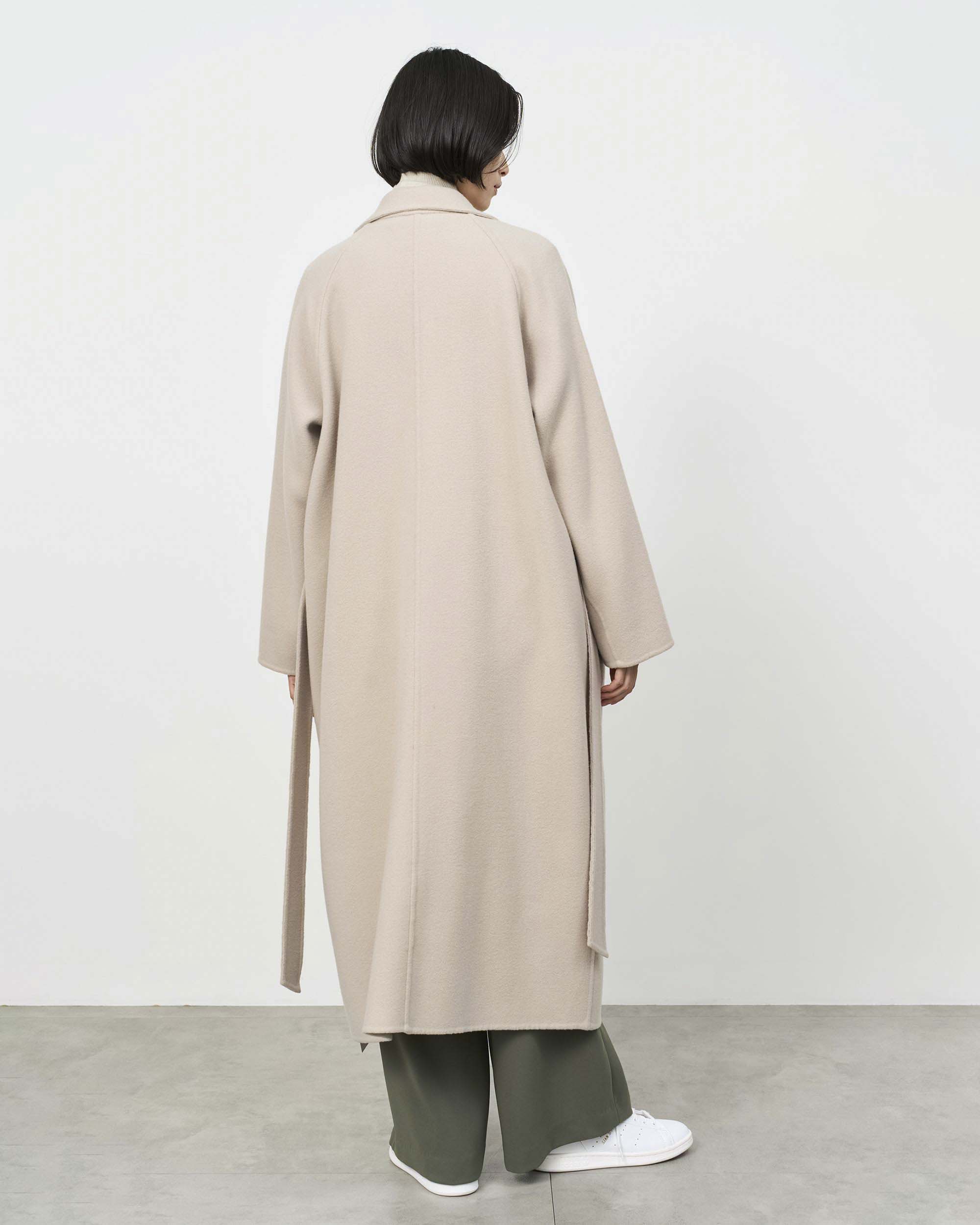 Double-faced Wool Robe Coat