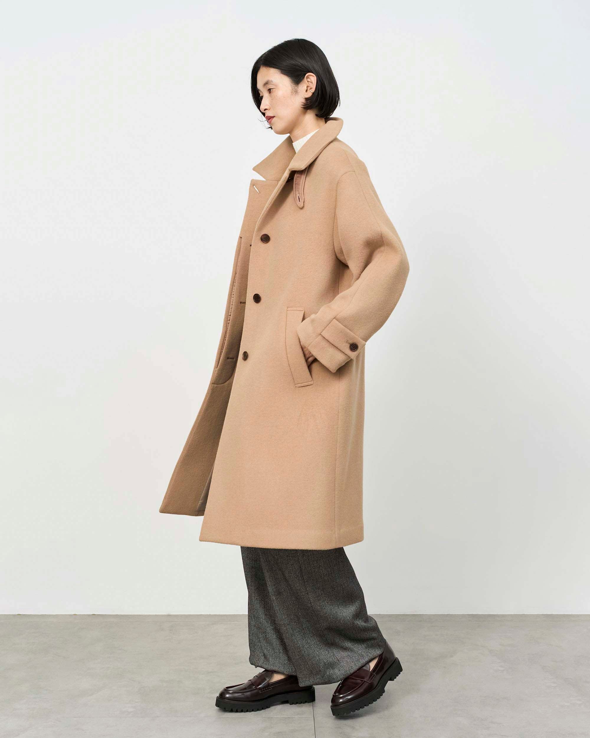 Wool Soutien Collar Coat