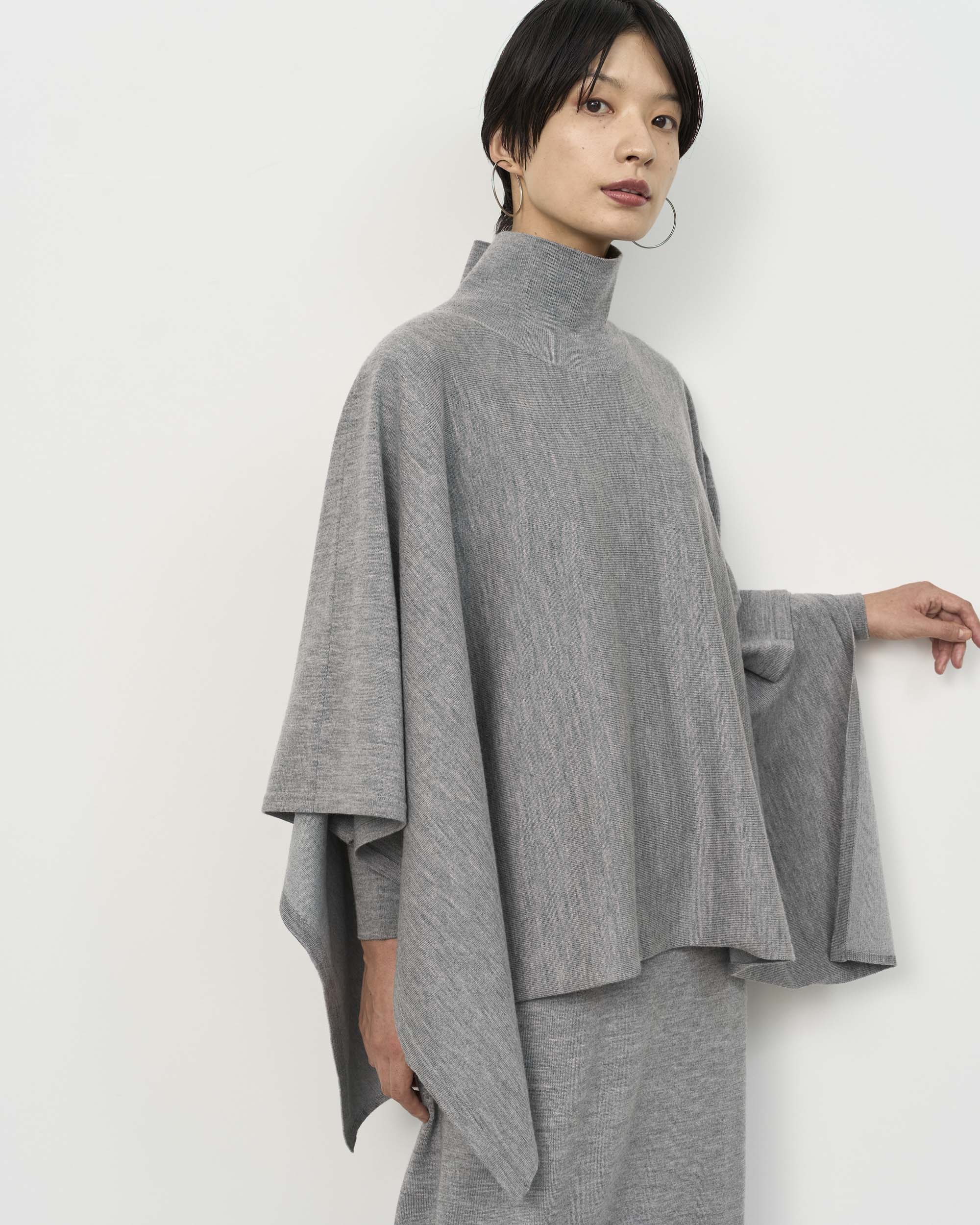 Wool-Blend 2WAY Cape