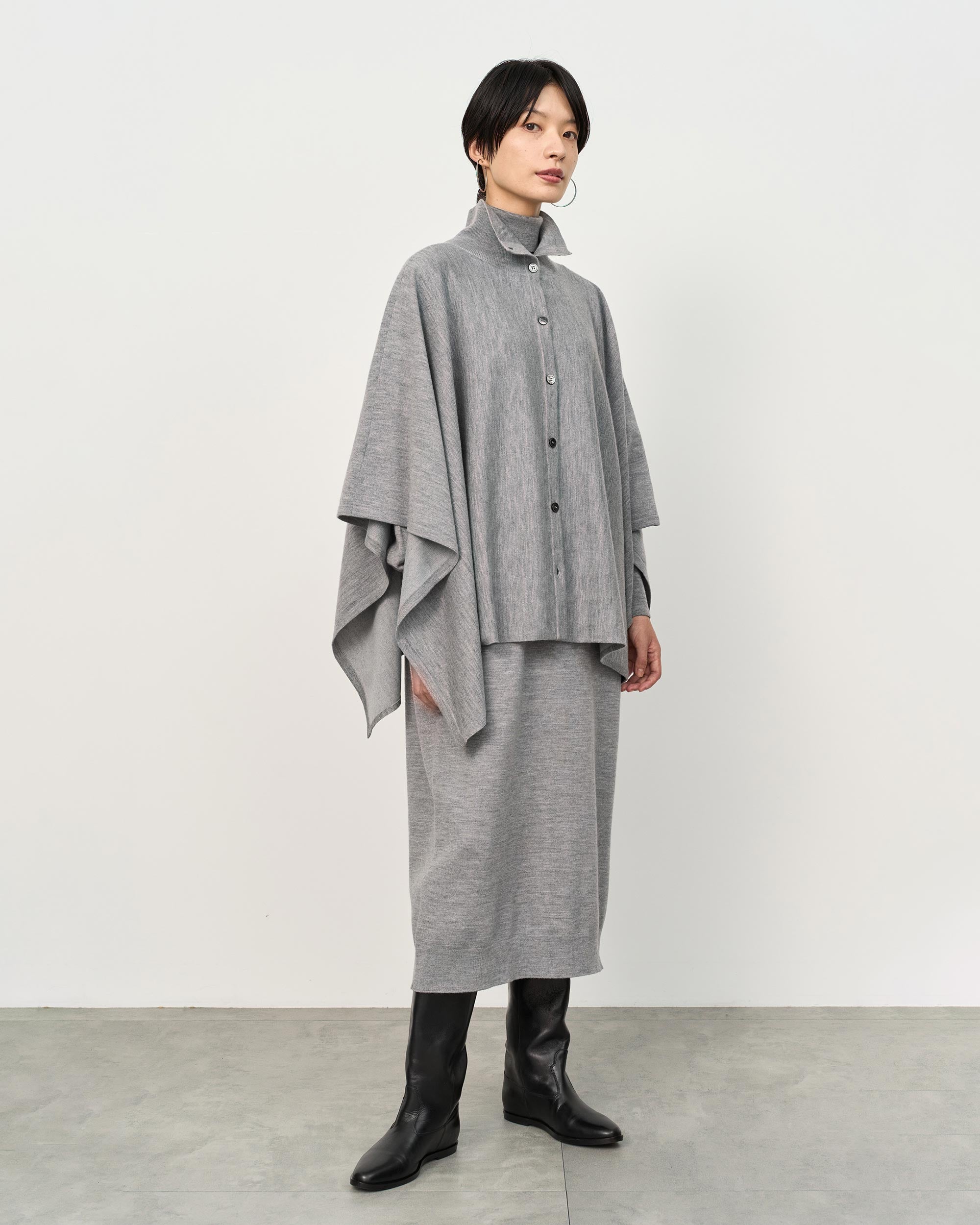 Wool-Blend 2WAY Cape