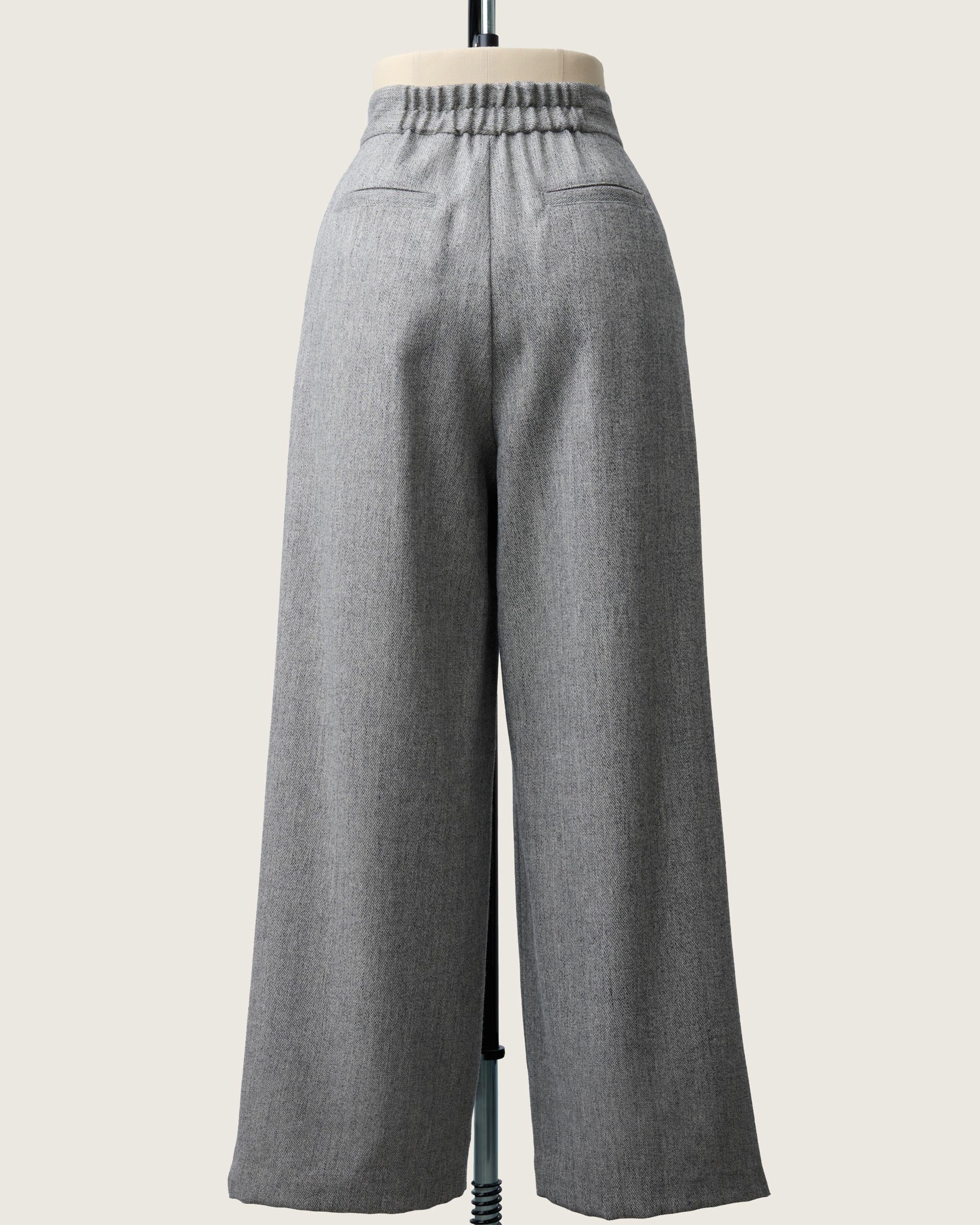 Herringbone Wide Pants