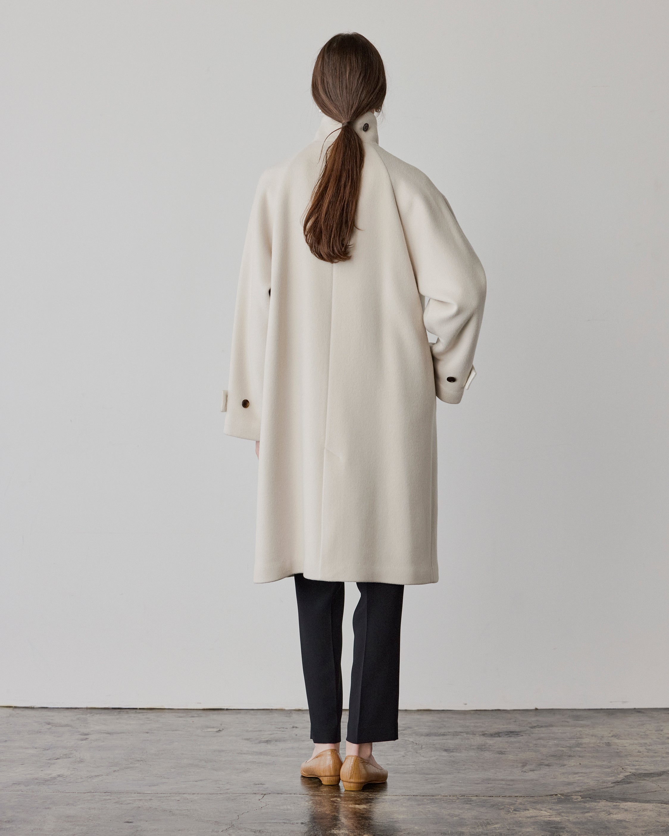 Wool Soutien Collar Coat