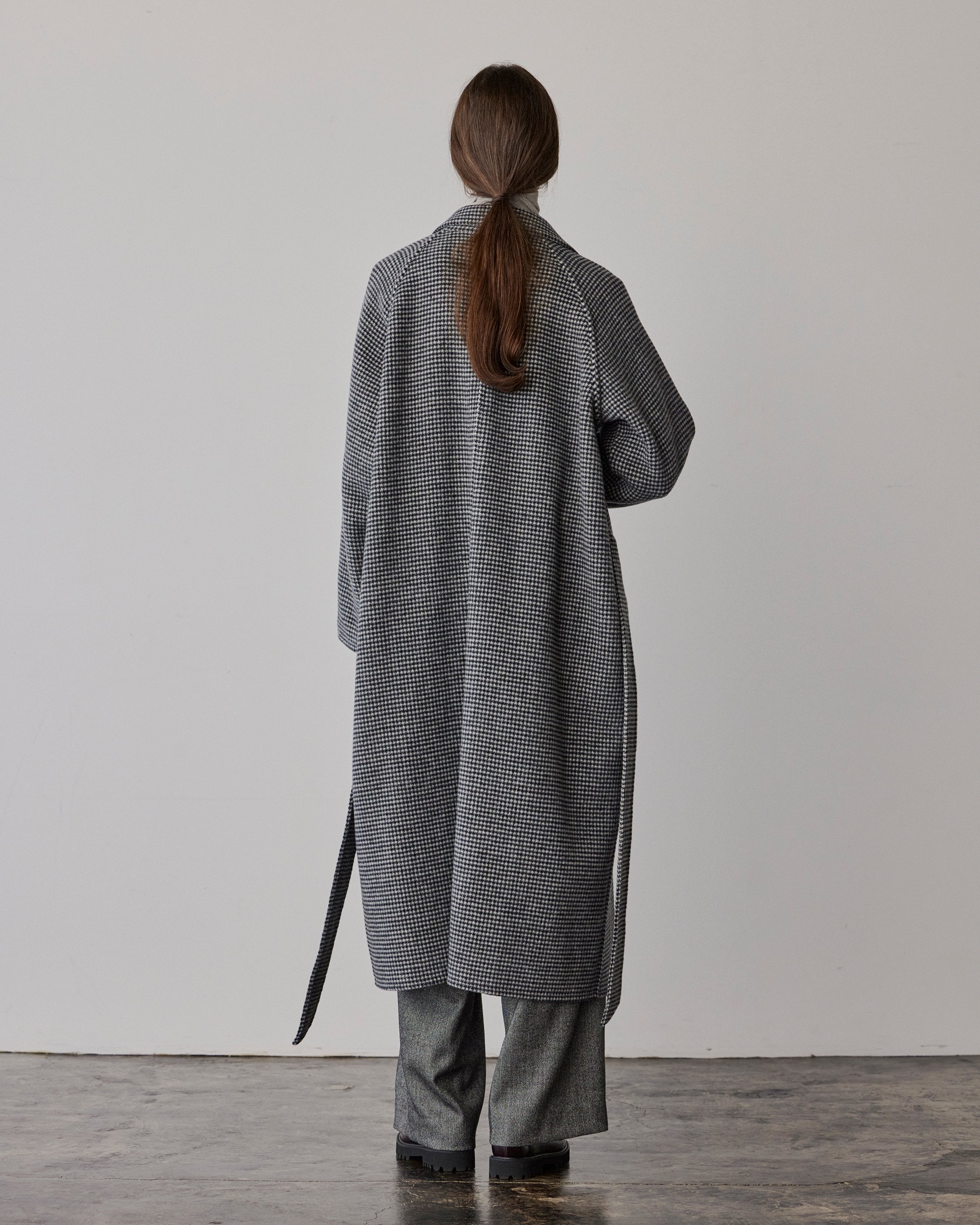 Double-faced Wool Robe Coat