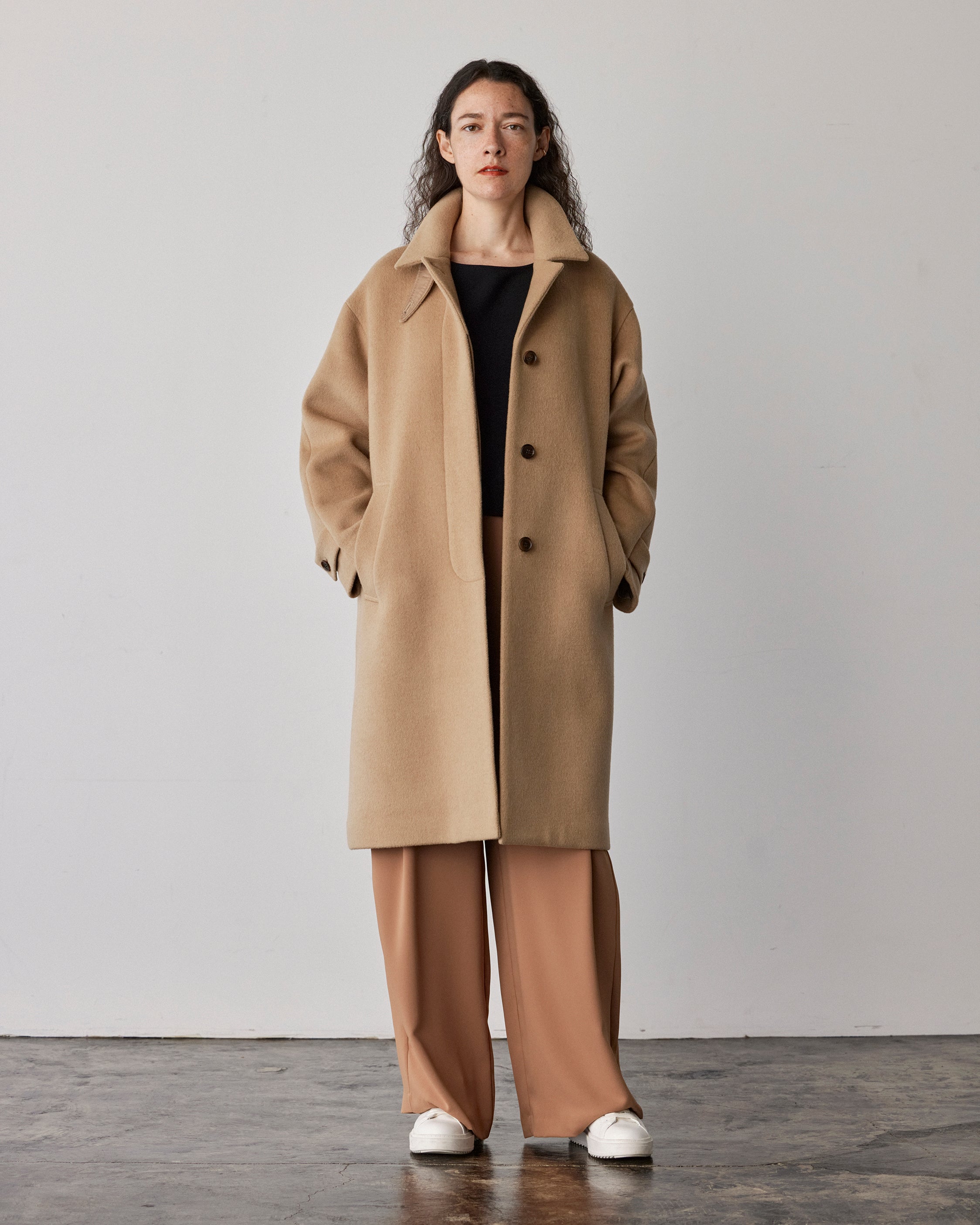 Wool Soutien Collar Coat