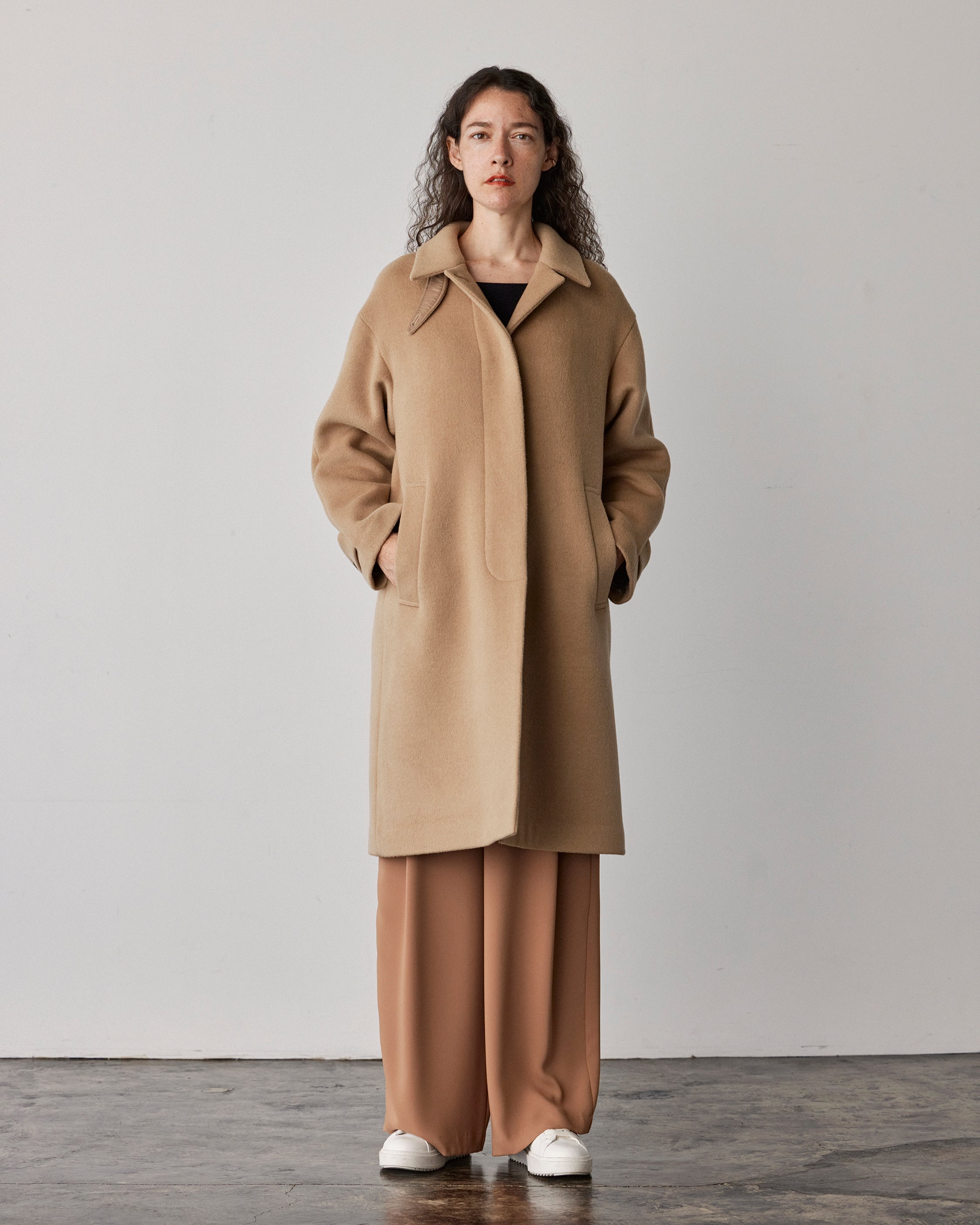 Wool Soutien Collar Coat