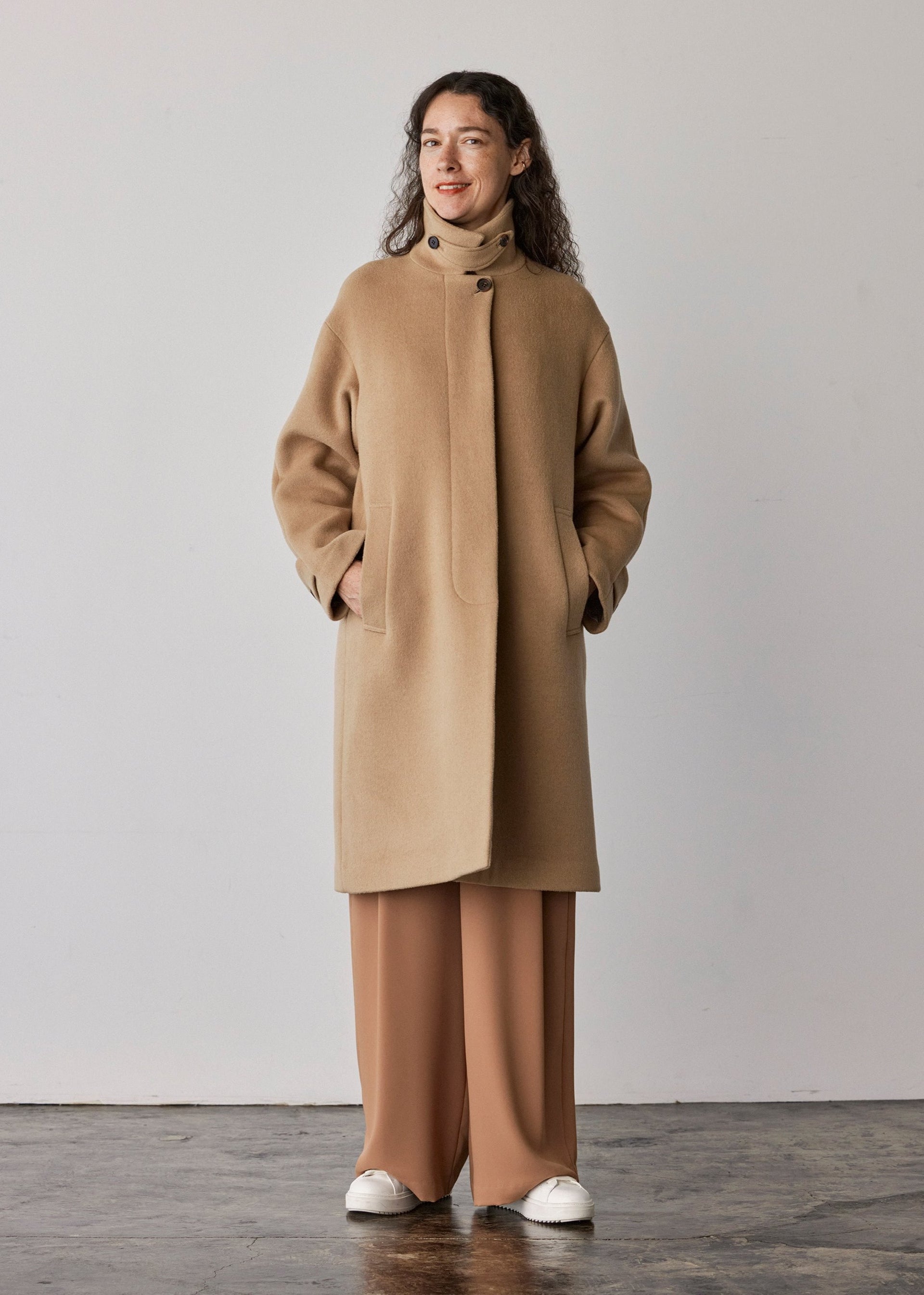 Wool Soutien Collar Coat