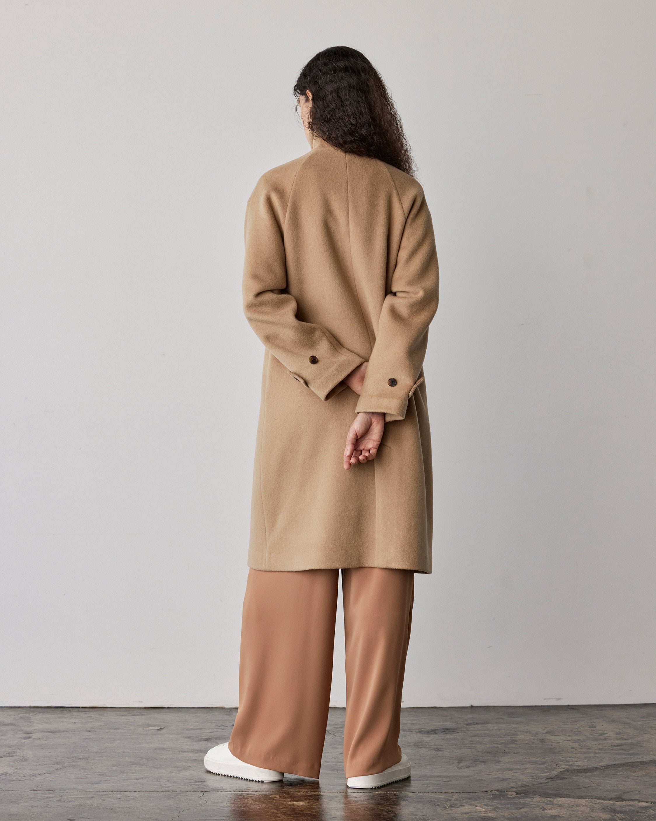 Wool Soutien Collar Coat