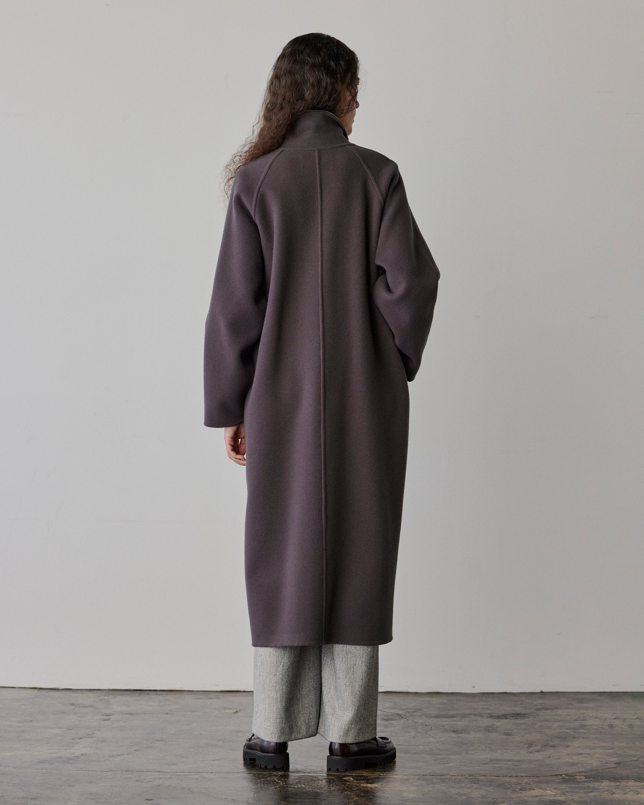 Double-faced Wool Robe Coat