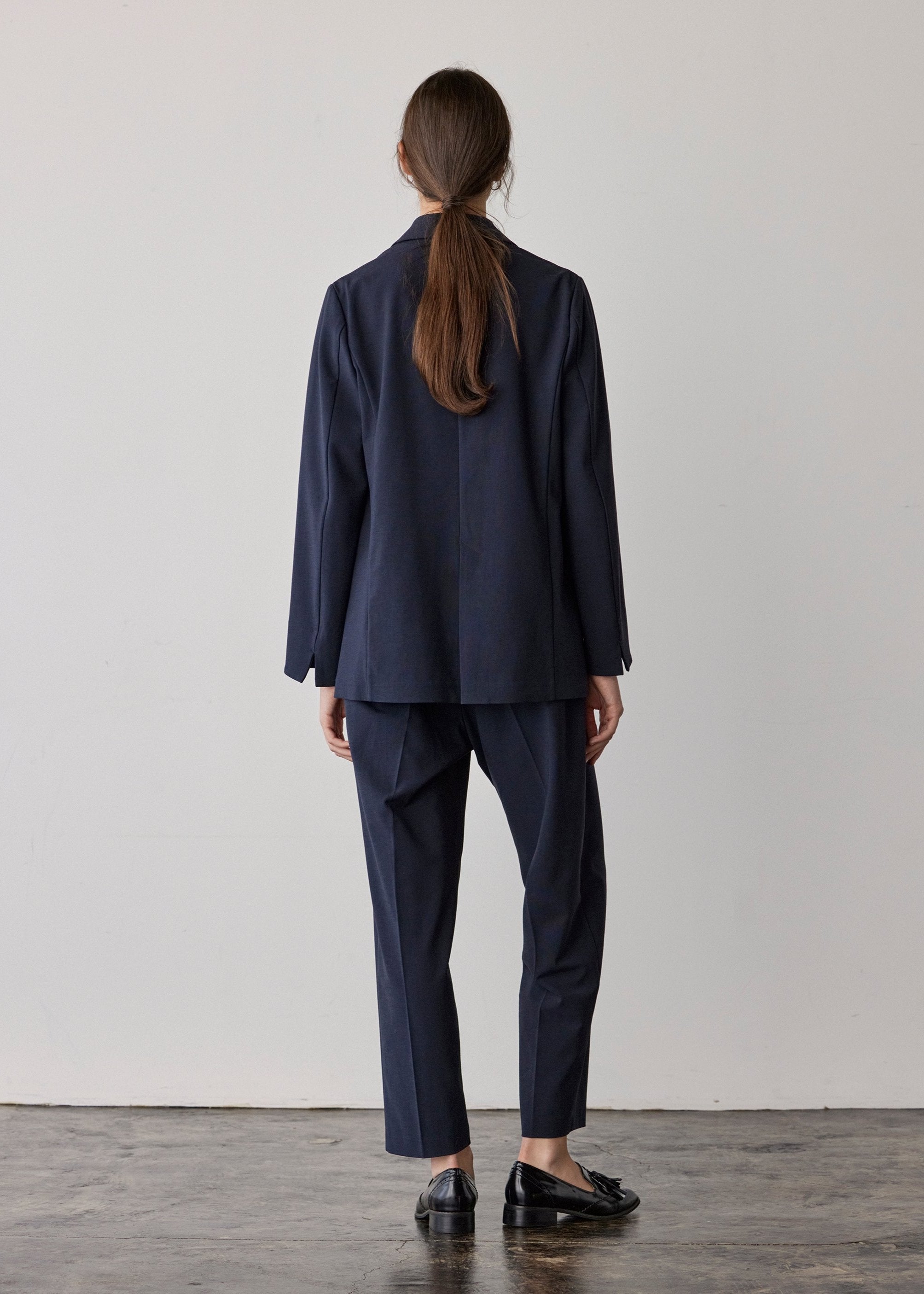 Wool-Like Stretch Semi-Double Jacket