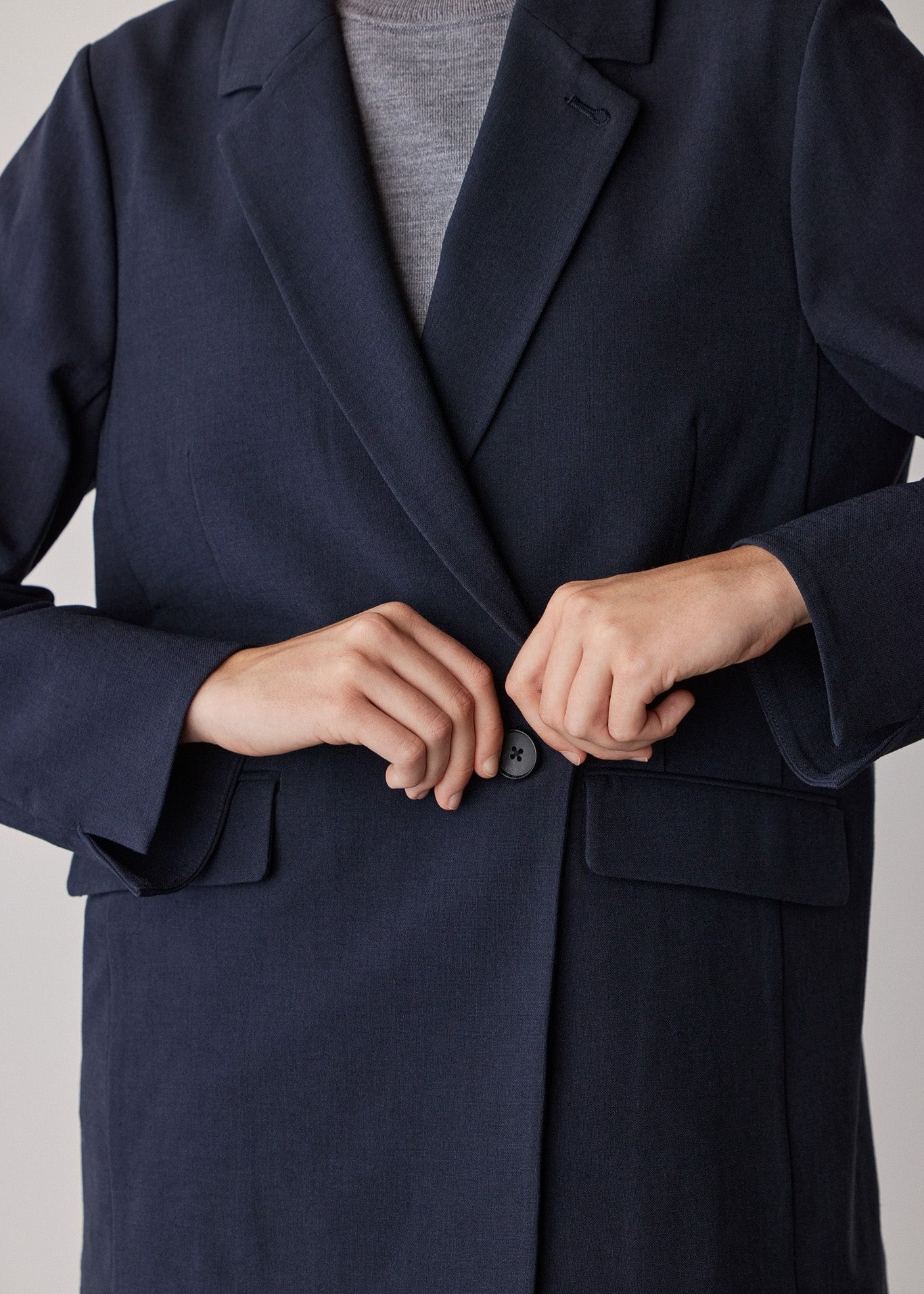 Wool-Like Stretch Semi-Double Jacket