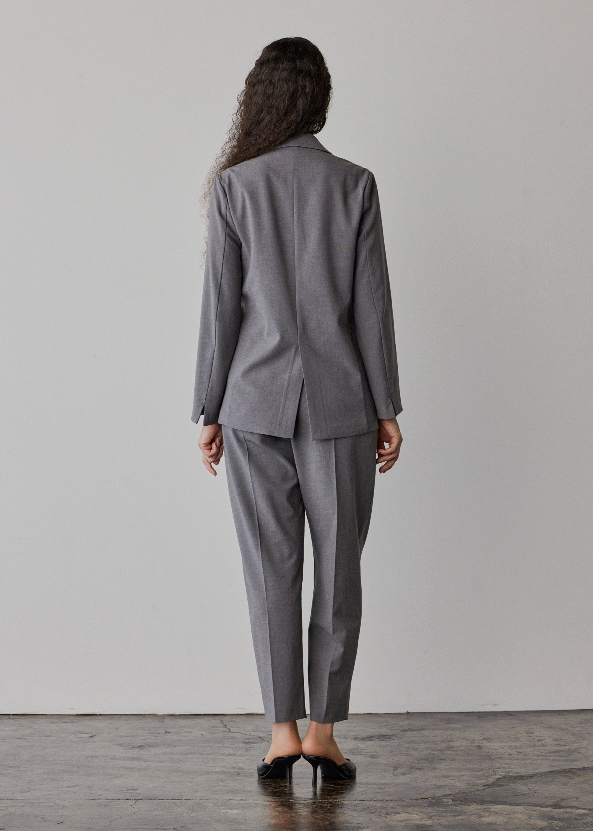 Wool-Like Stretch Semi-Double Jacket