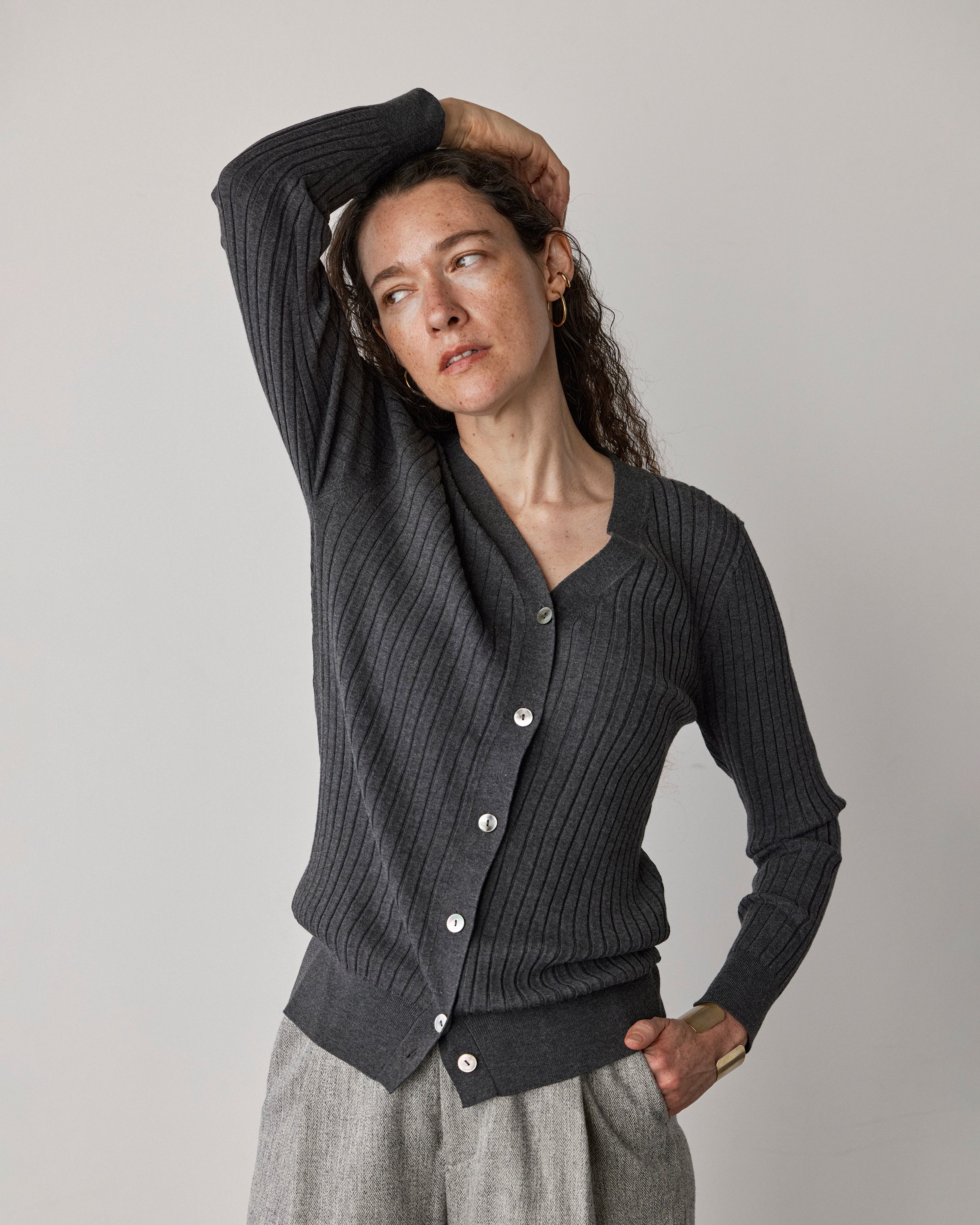 Wide Rib Cardigan