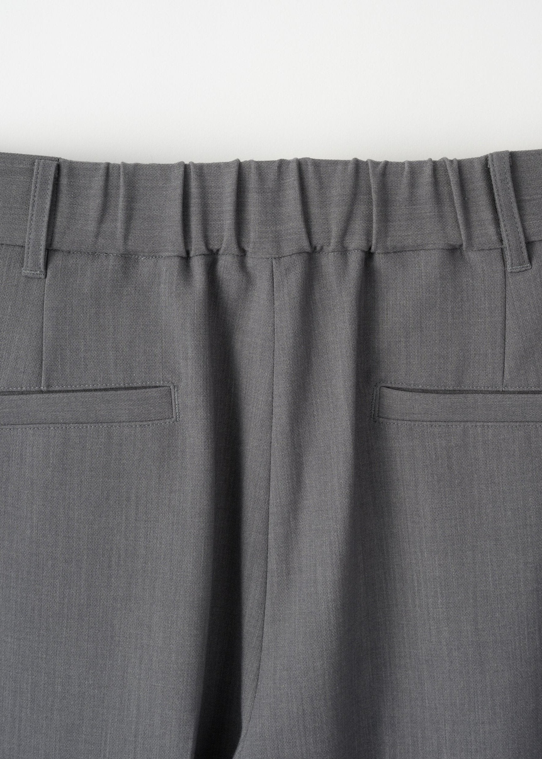 Wool-like Pleated Wide Pants