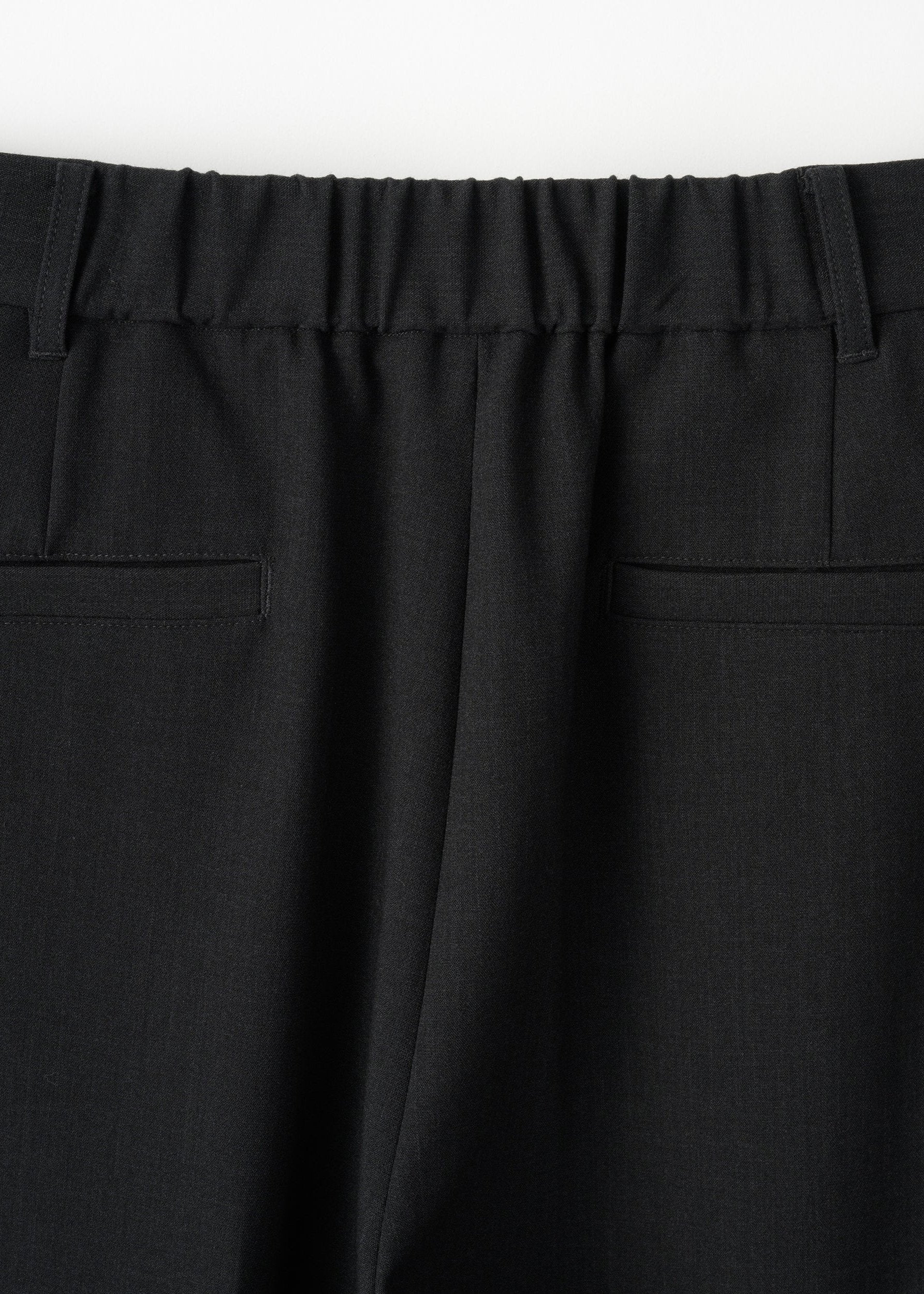 Wool-like Pleated Wide Pants